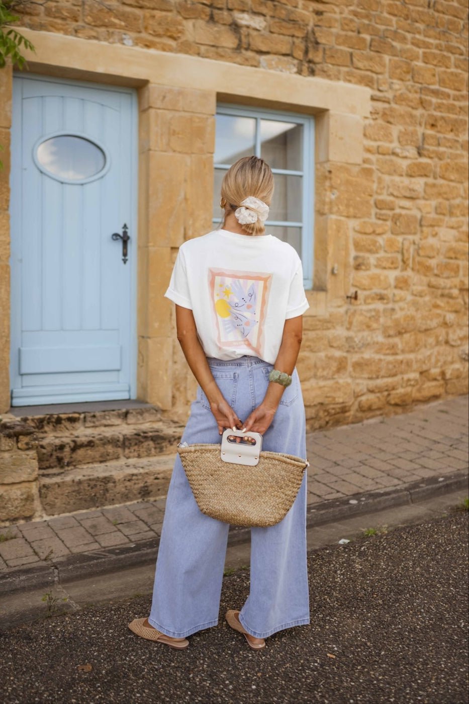 T-shirt Oiseau écru