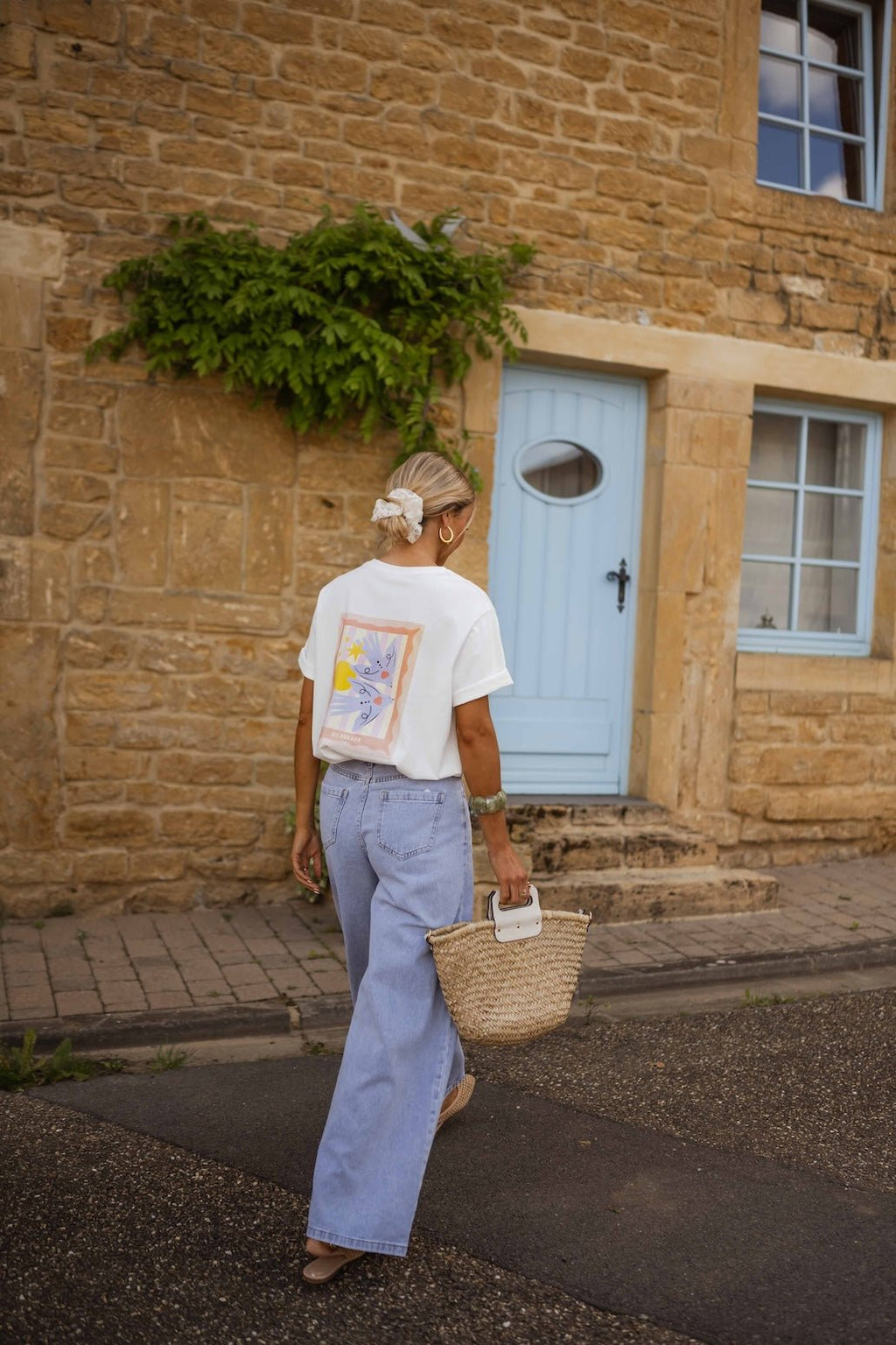 T-shirt Oiseau écru