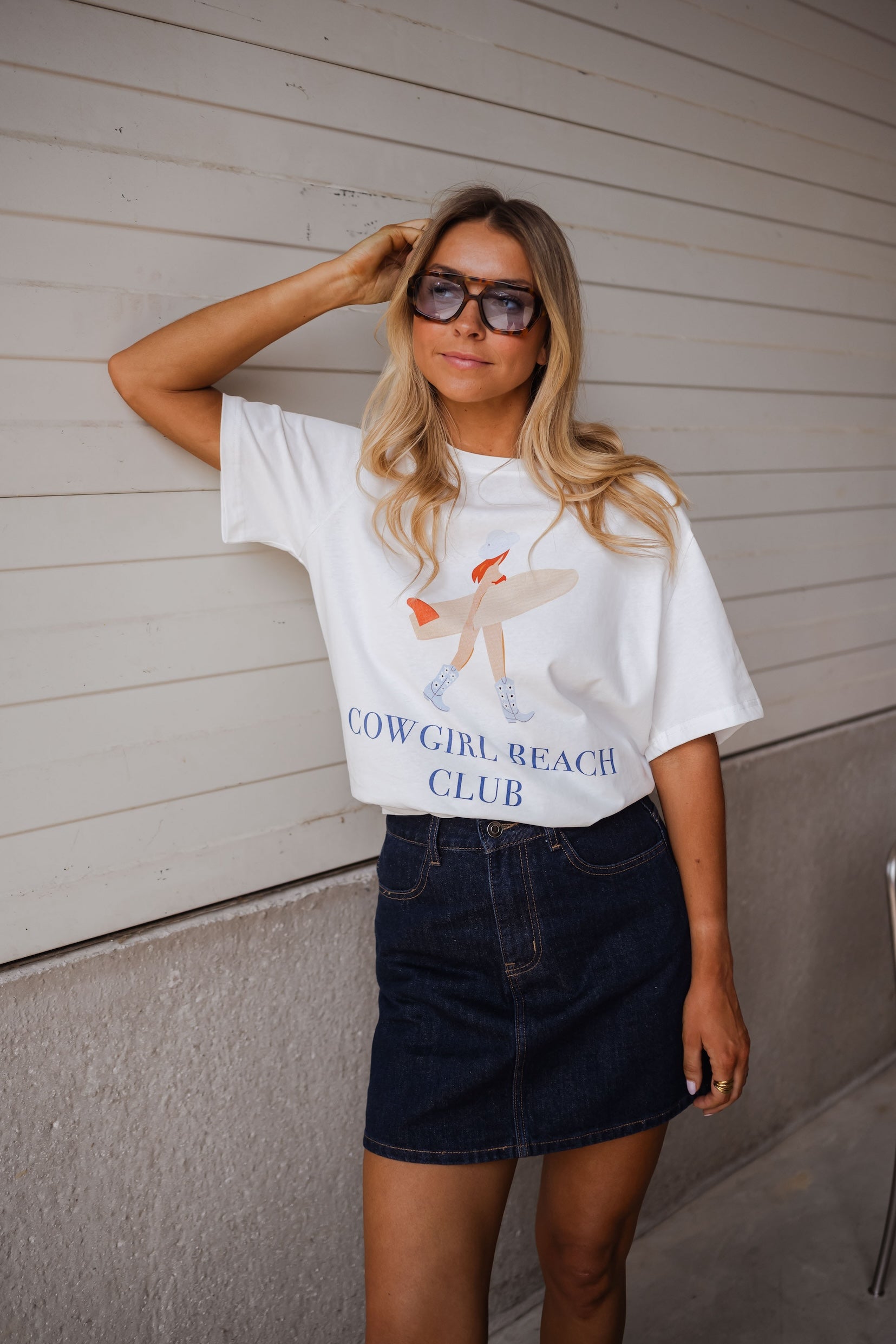 T-shirt écru Cowgirl