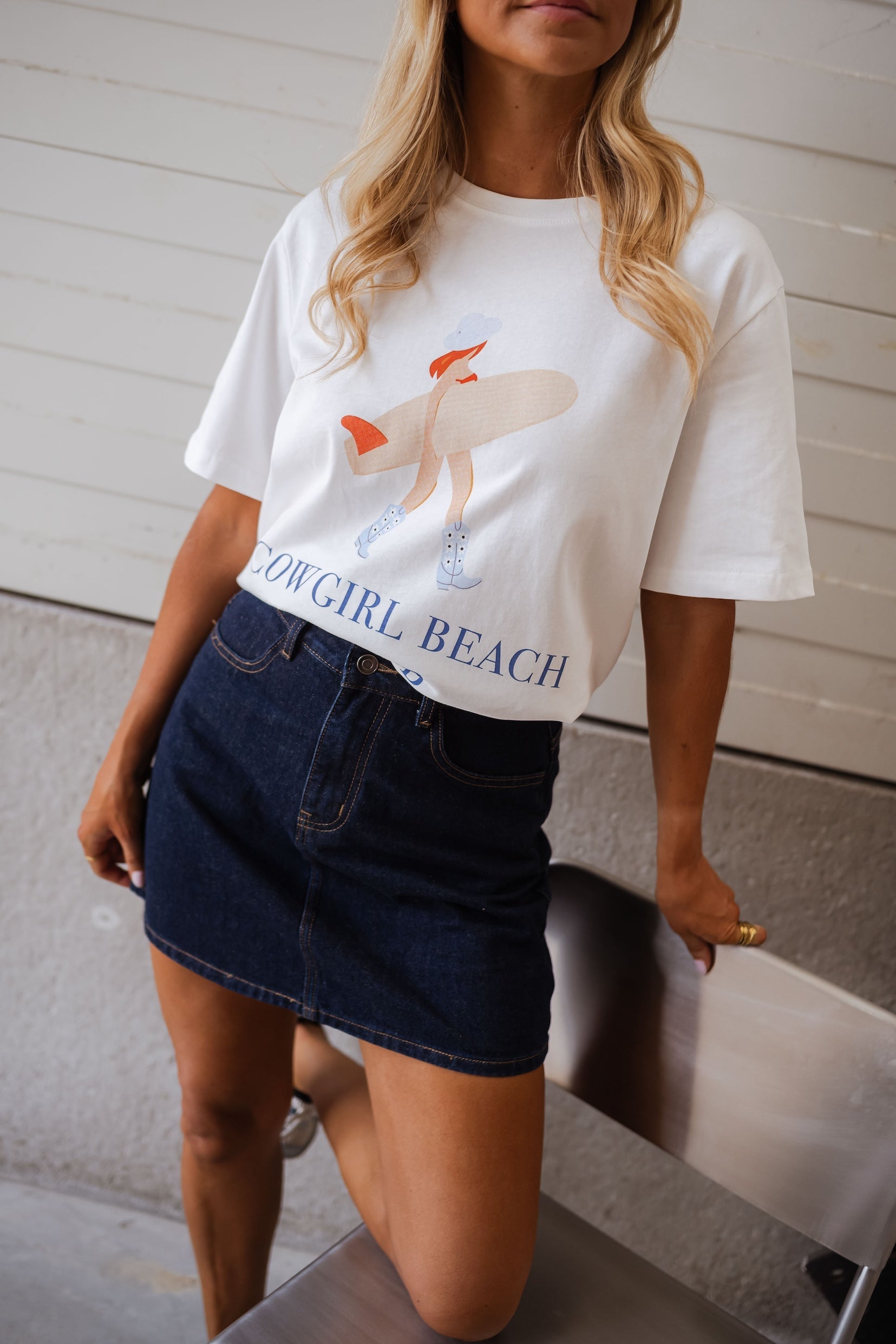 T-shirt écru Cowgirl