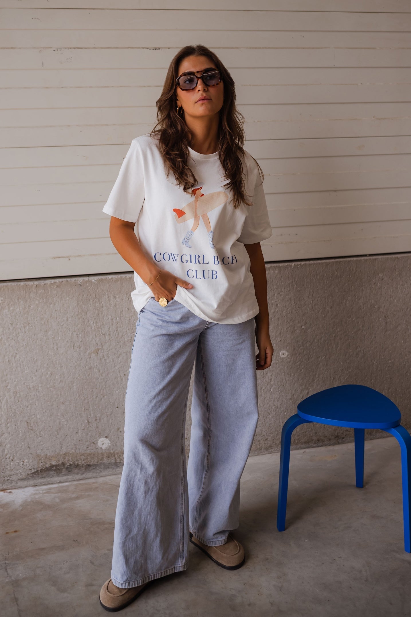 T-shirt écru Cowgirl