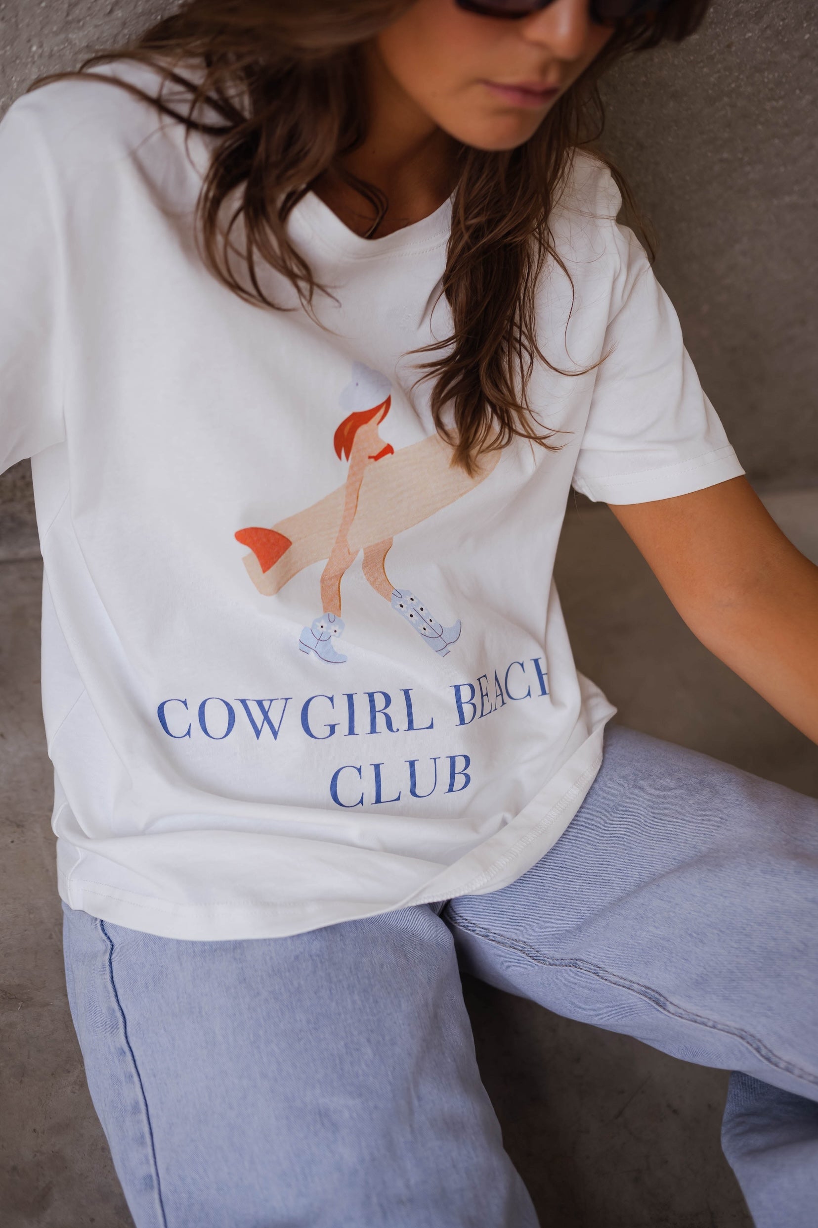 T-shirt écru Cowgirl