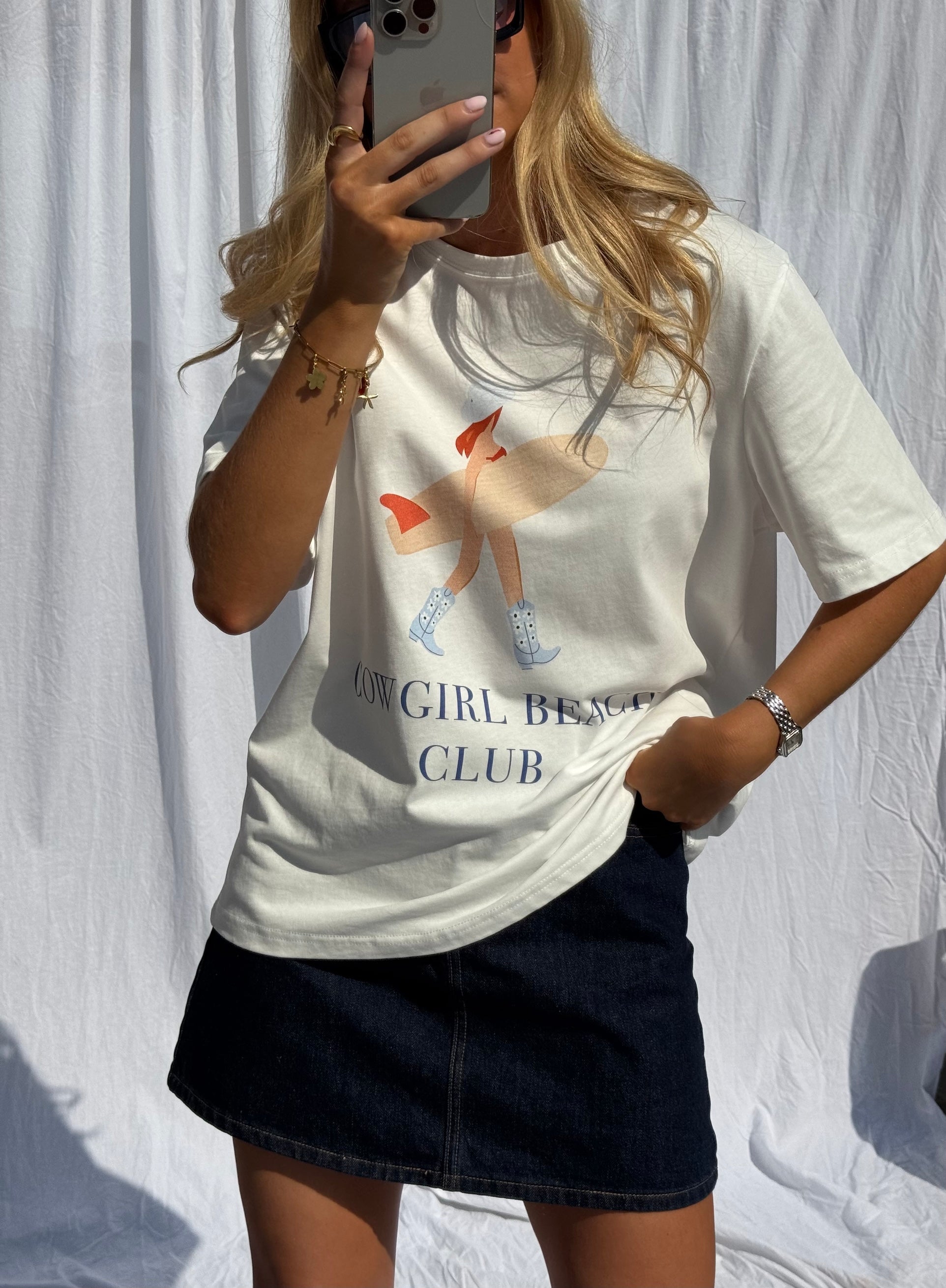 T-shirt écru Cowgirl