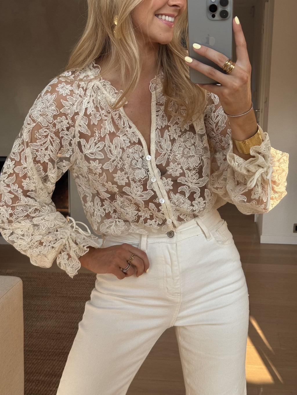 Chemisier Dalia écru