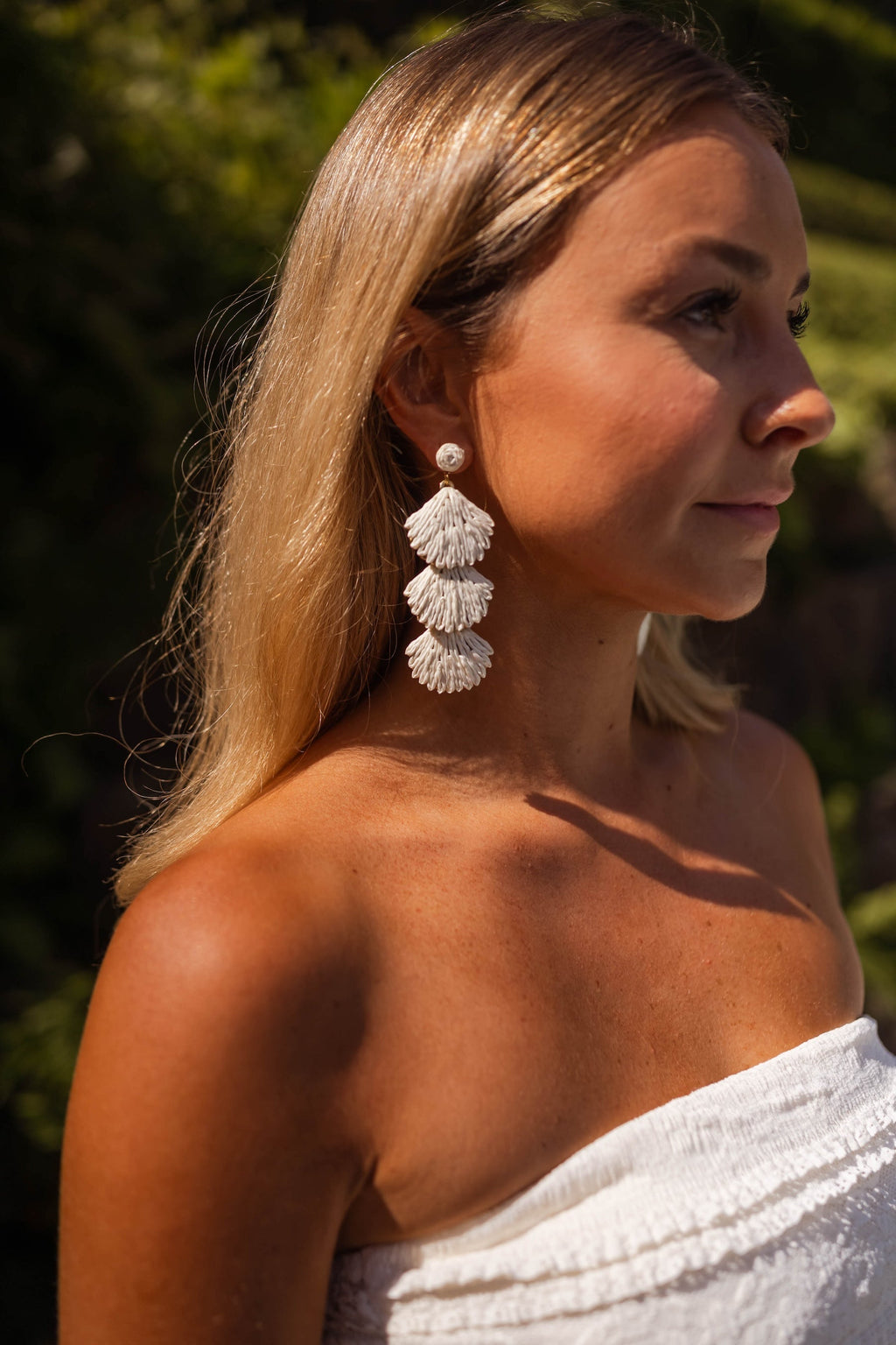 Boucles d'oreilles Essa écrues