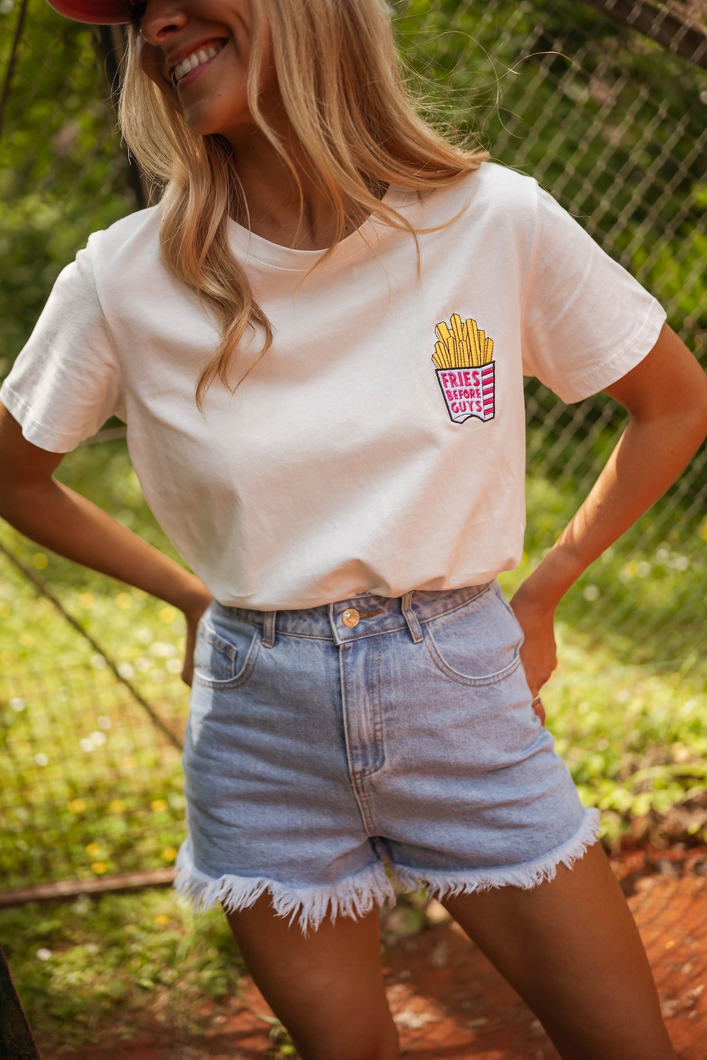 T-shirt Frites écru