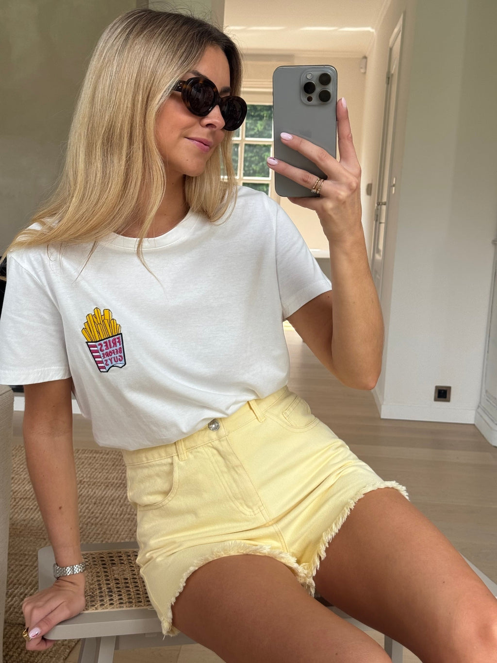 T-shirt Frites écru