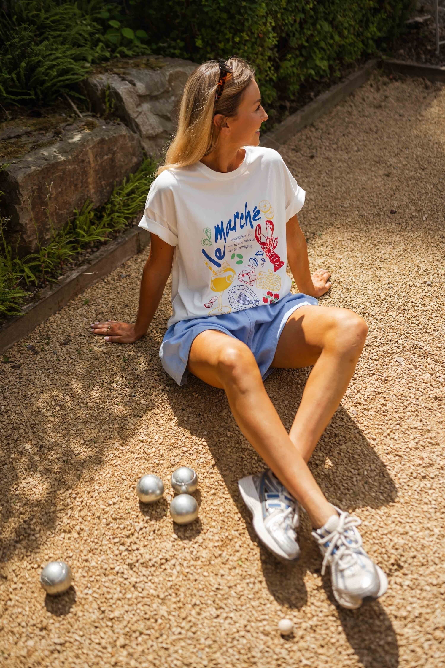 T-shirt écru Marche