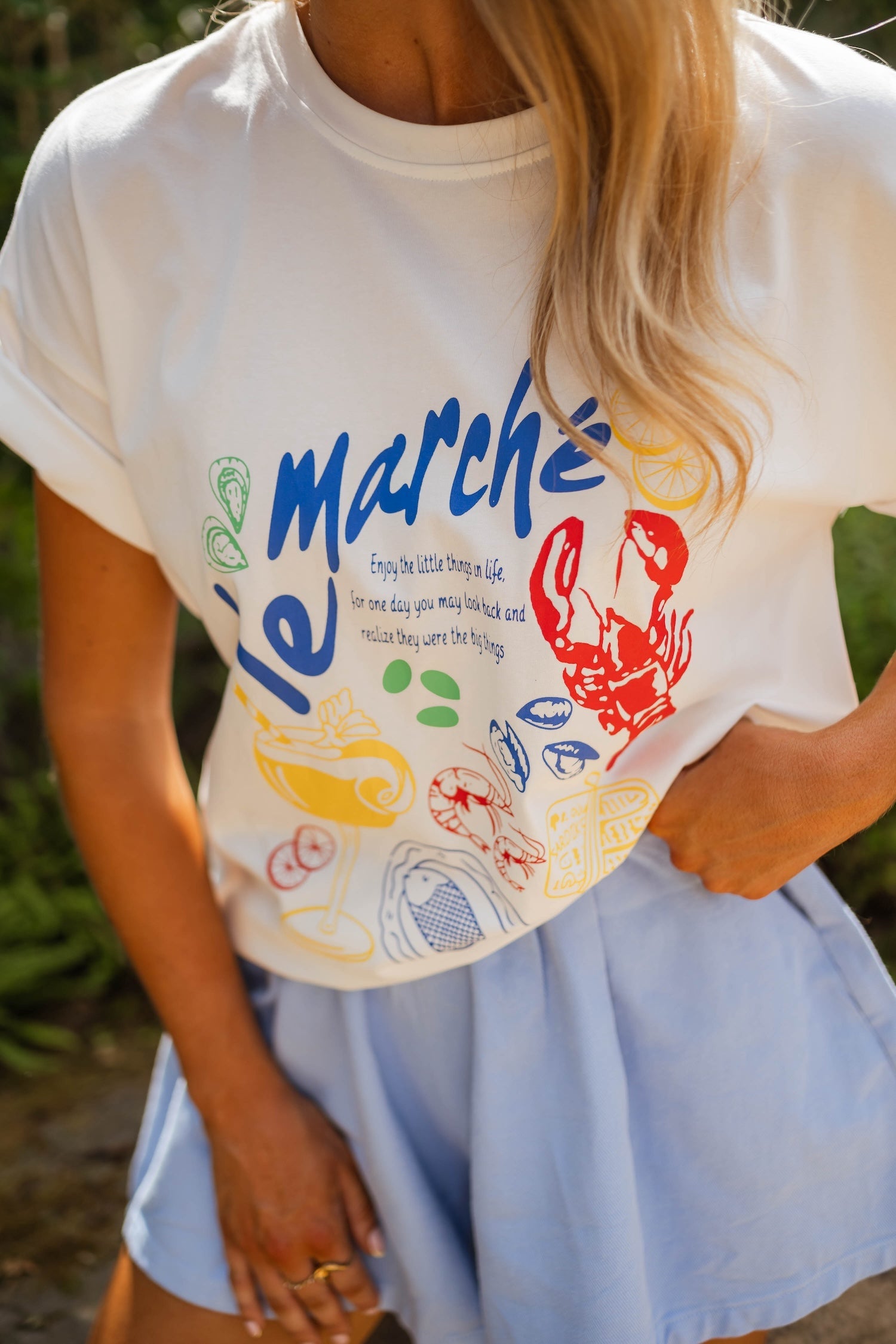 T-shirt écru Marche