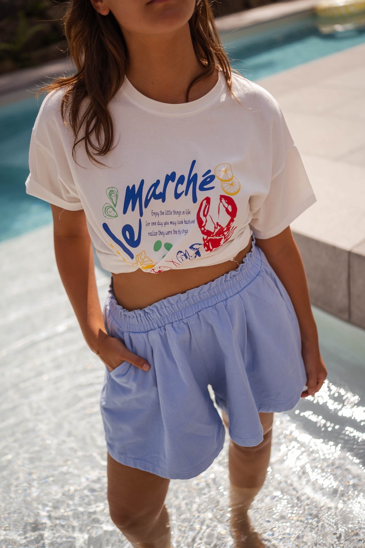 T-shirt écru Marche