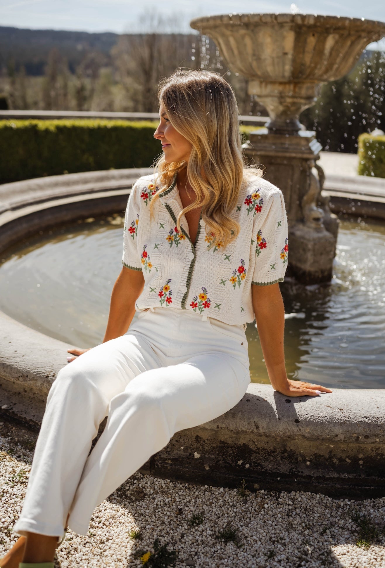 Pull fleuri Leila
