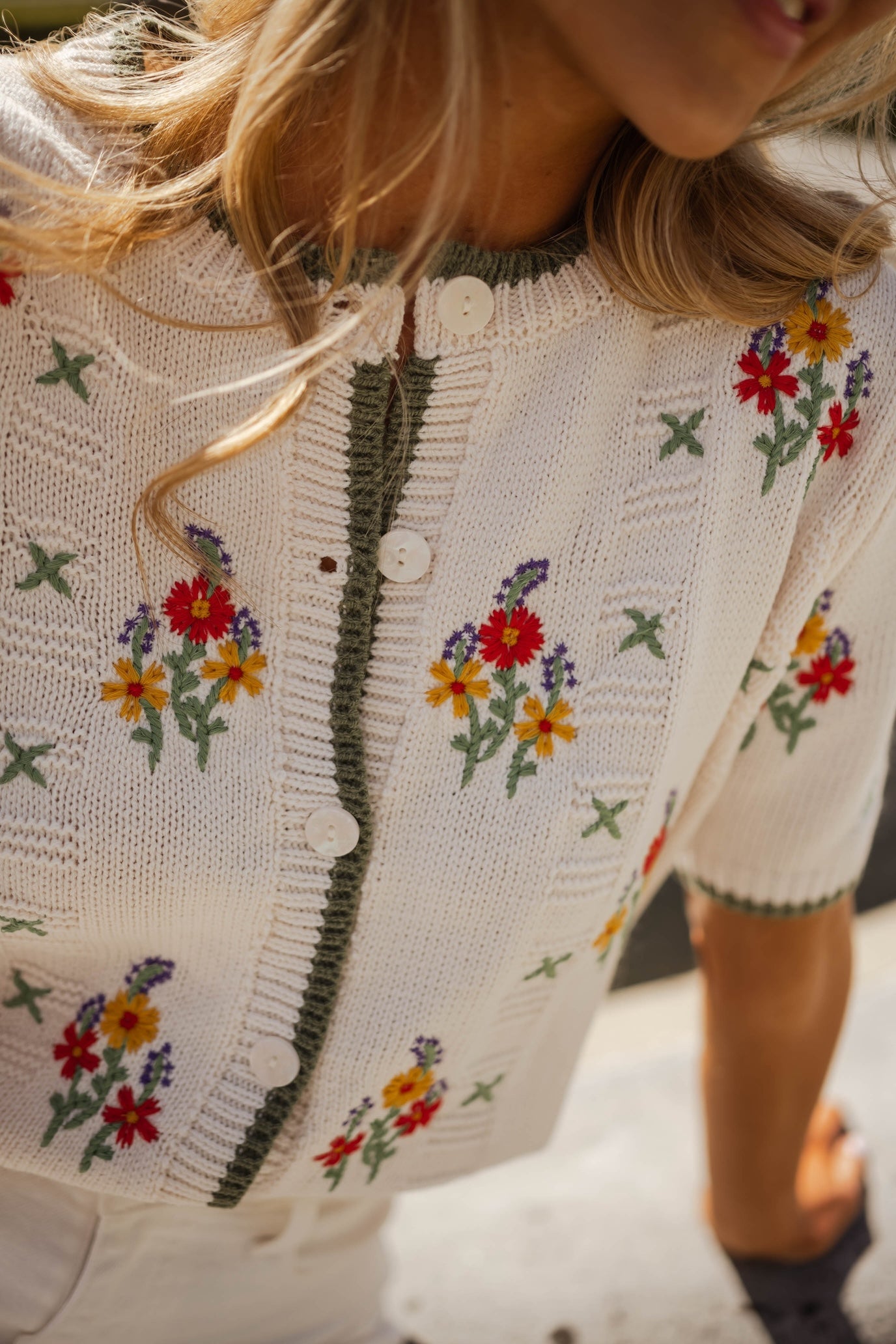 Pull fleuri Leila