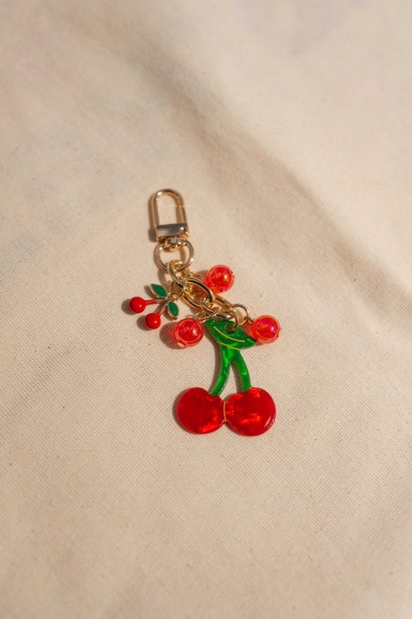Porte-clés Cerise Dorée