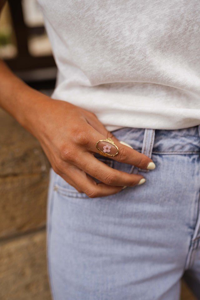 Bague Flowa en or et rose