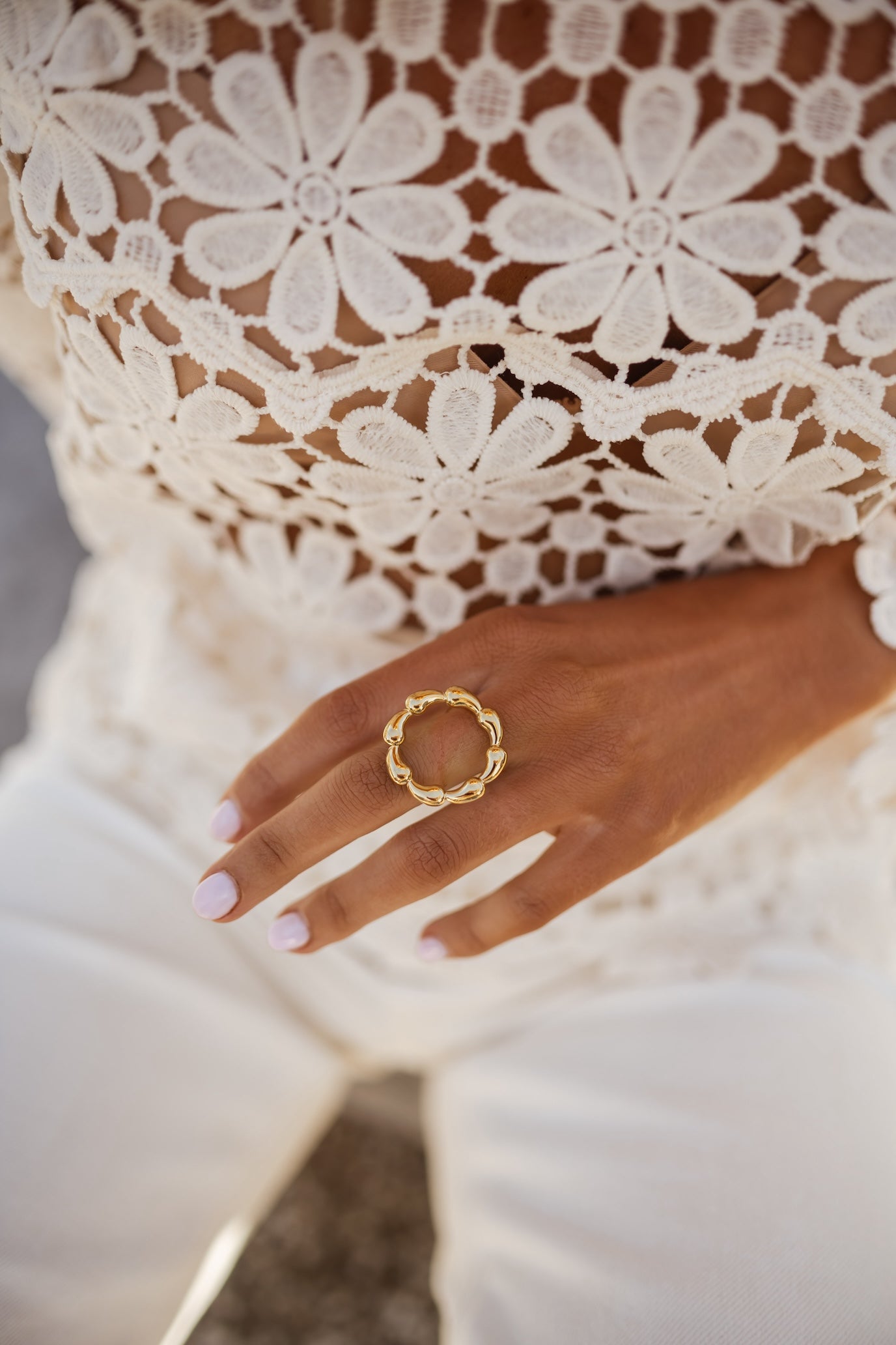 Bague Evely dorée