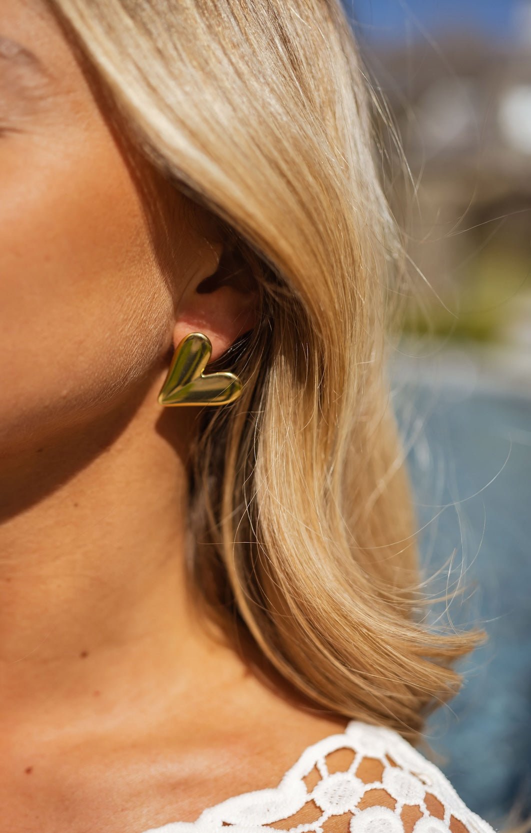 Boucles d'oreilles Flavie dorées