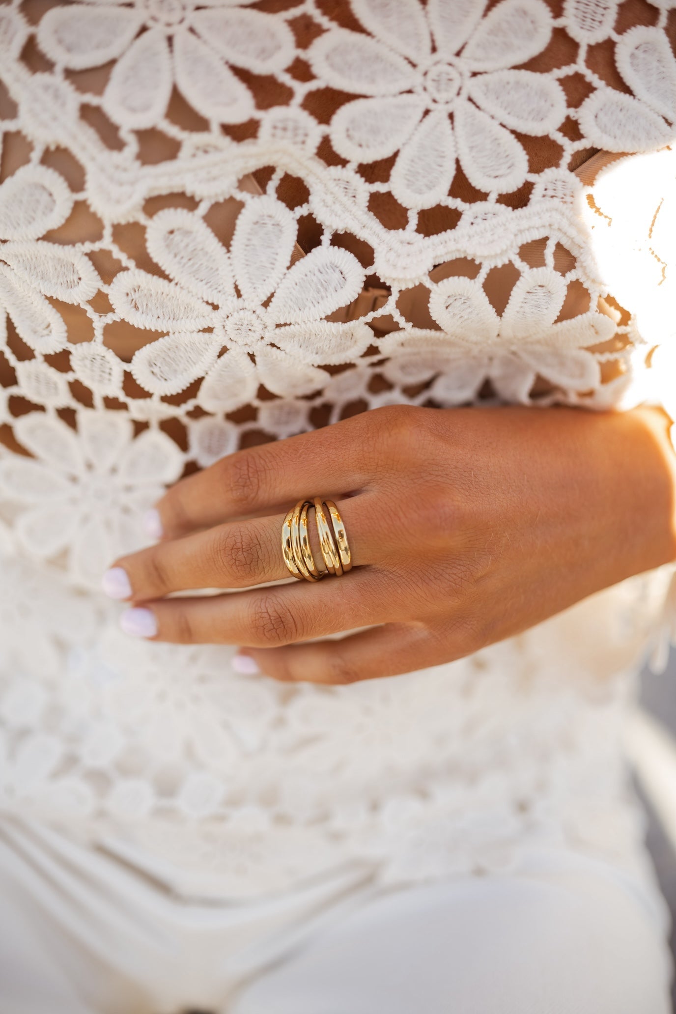 Bague Gira dorée