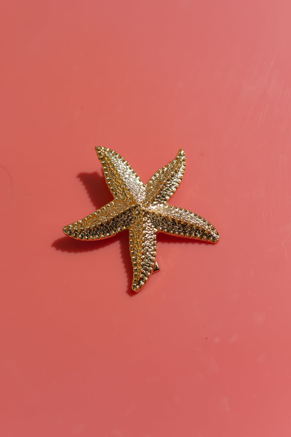 Pince à cheveux étoile de mer dorée