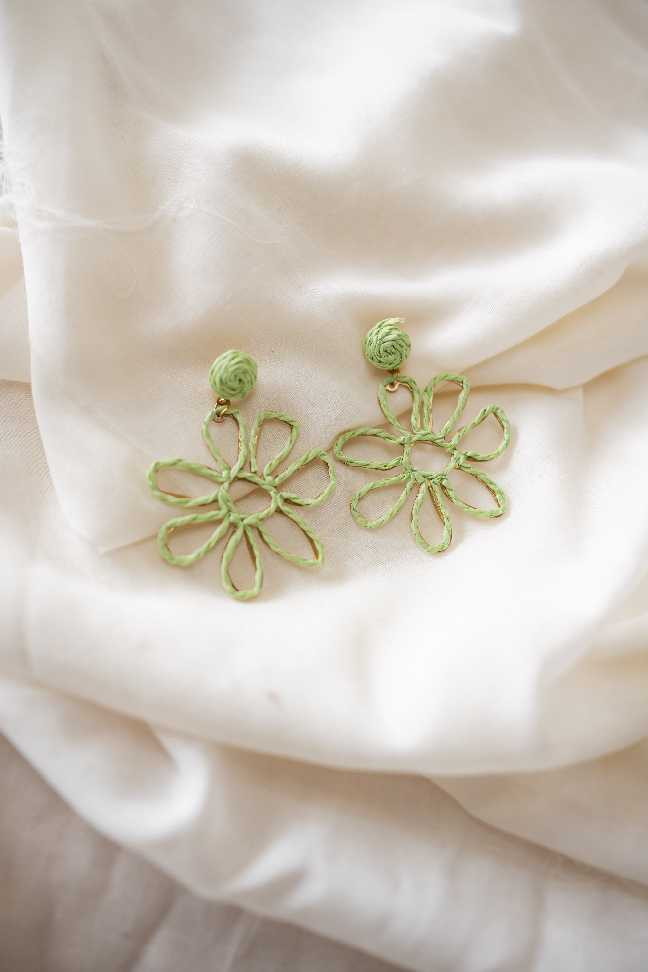Boucles d'oreilles Anik vertes