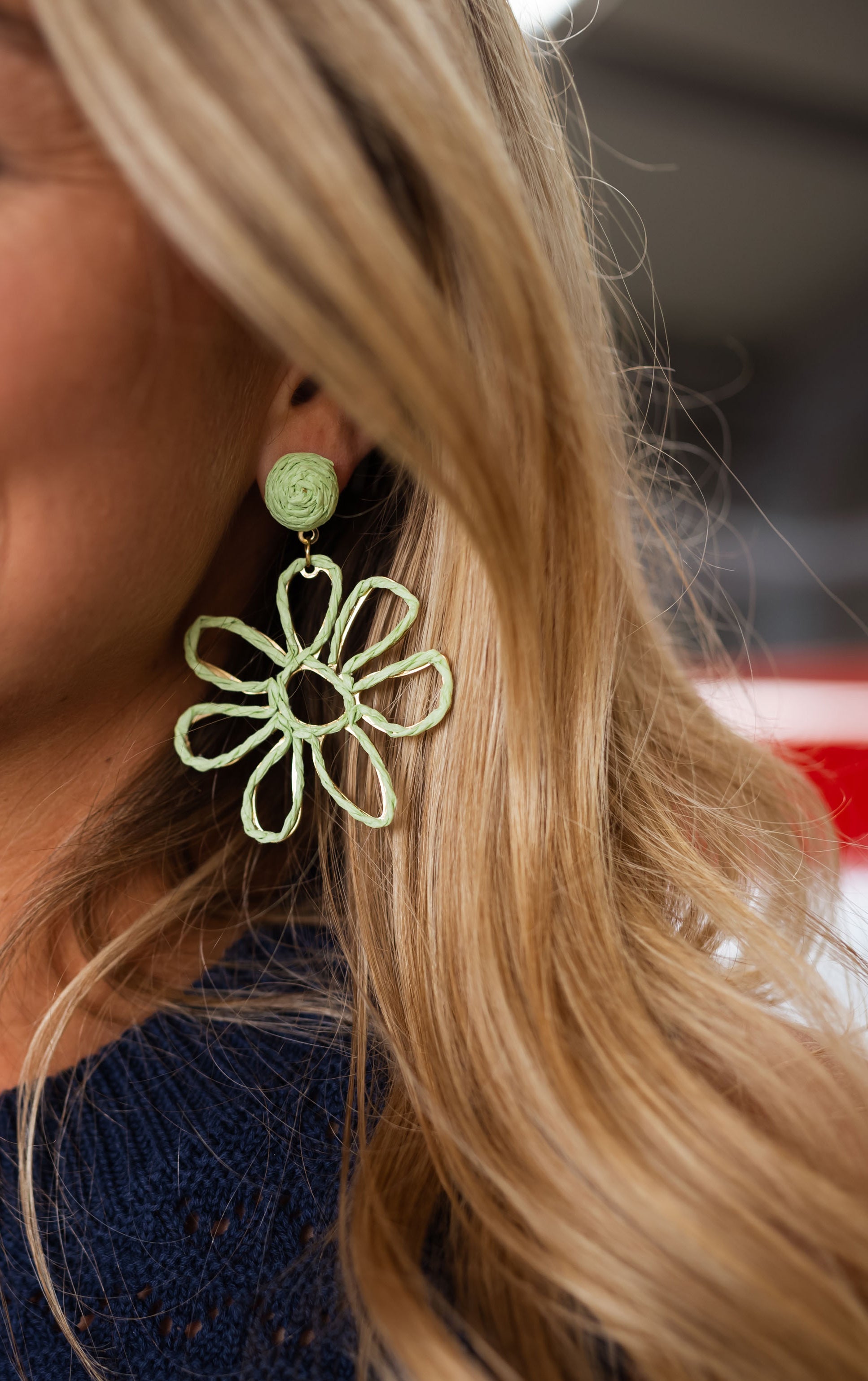Boucles d'oreilles Anik vertes