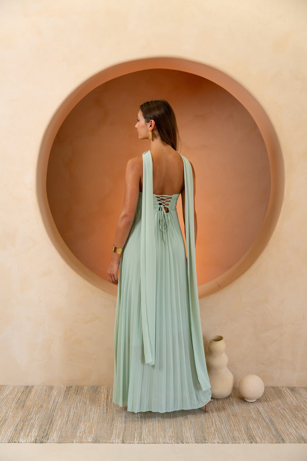 Robe Martina vert aqua