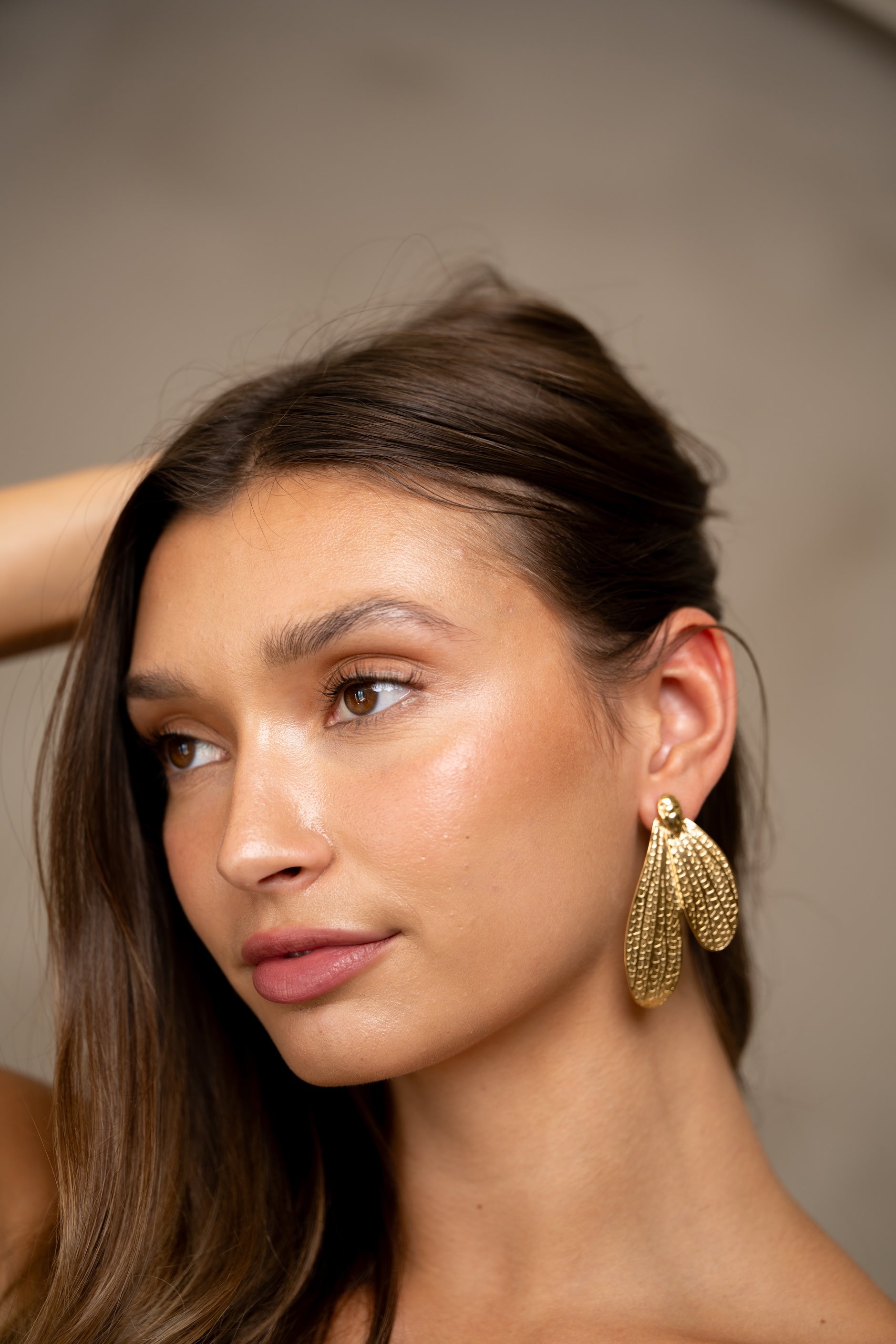 Boucles d'oreilles Hymo dorées