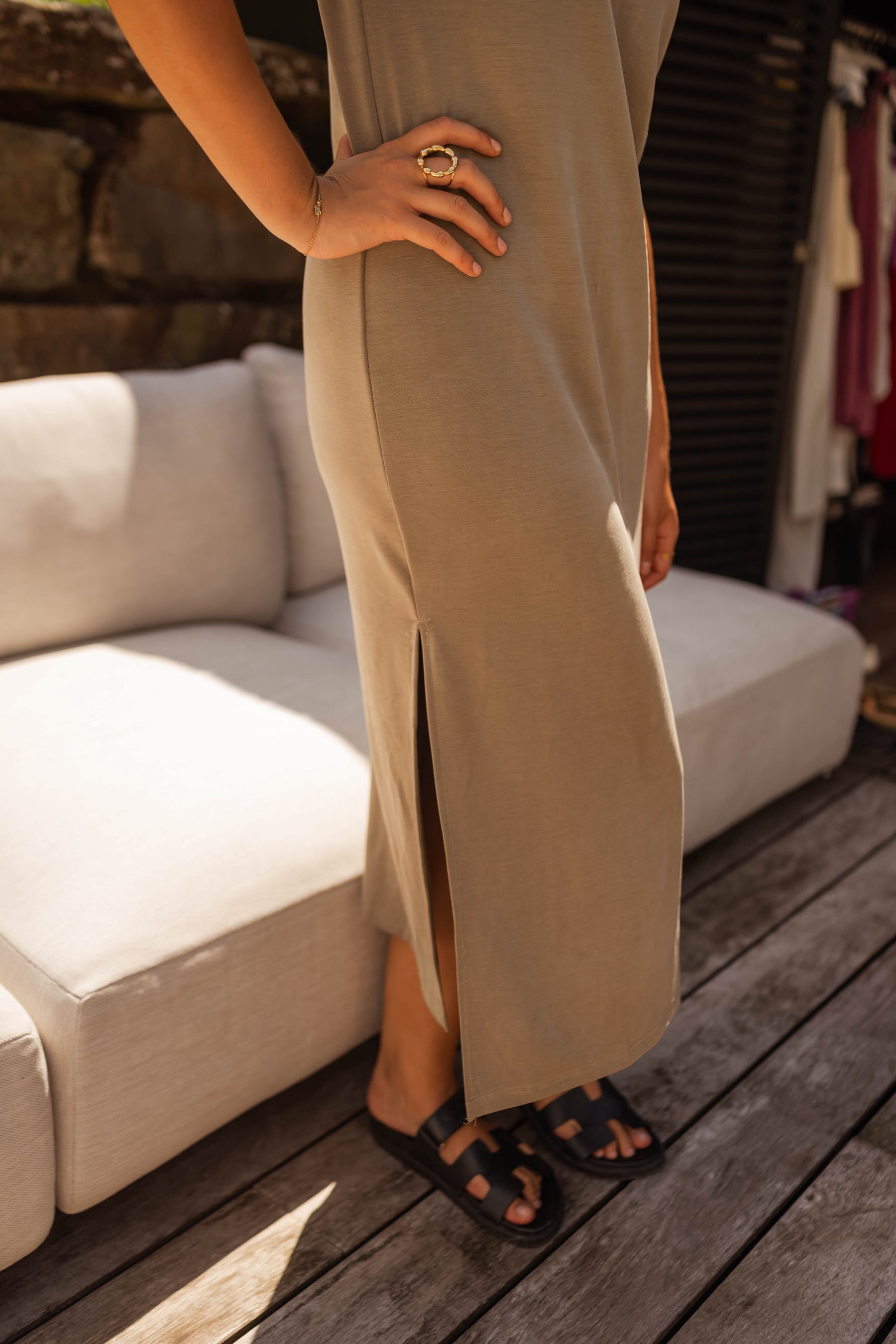 Robe Lyana kaki