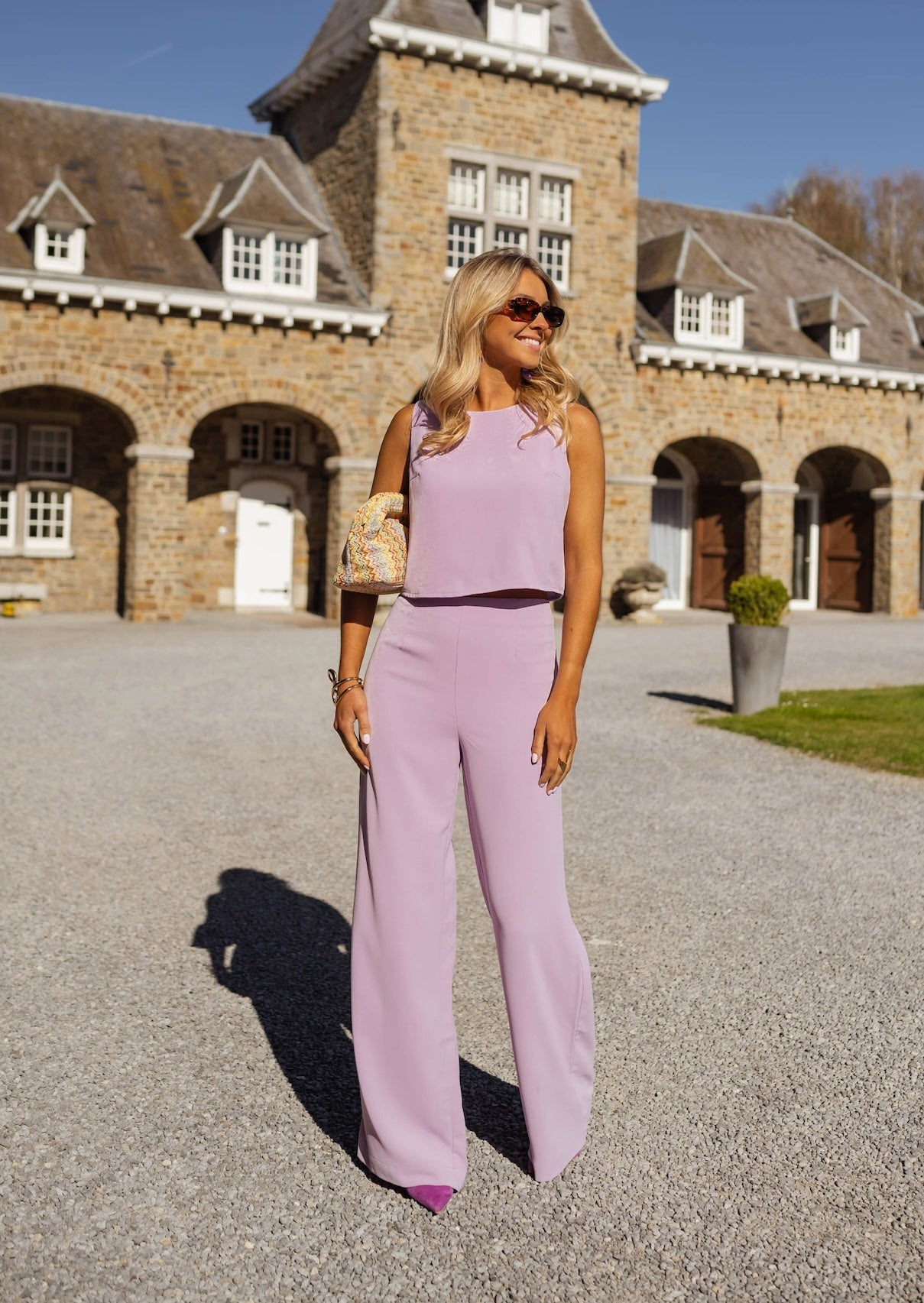 Pantalon Soline lilas