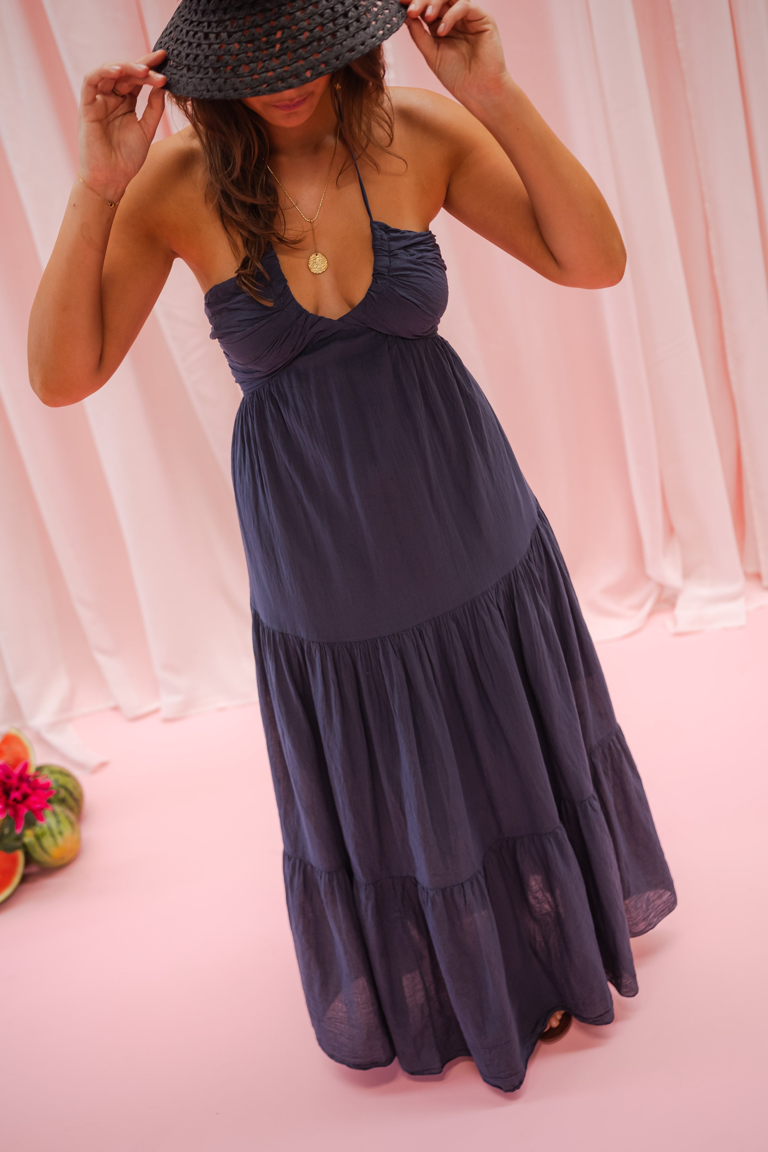 Robe Lally bleu nuit