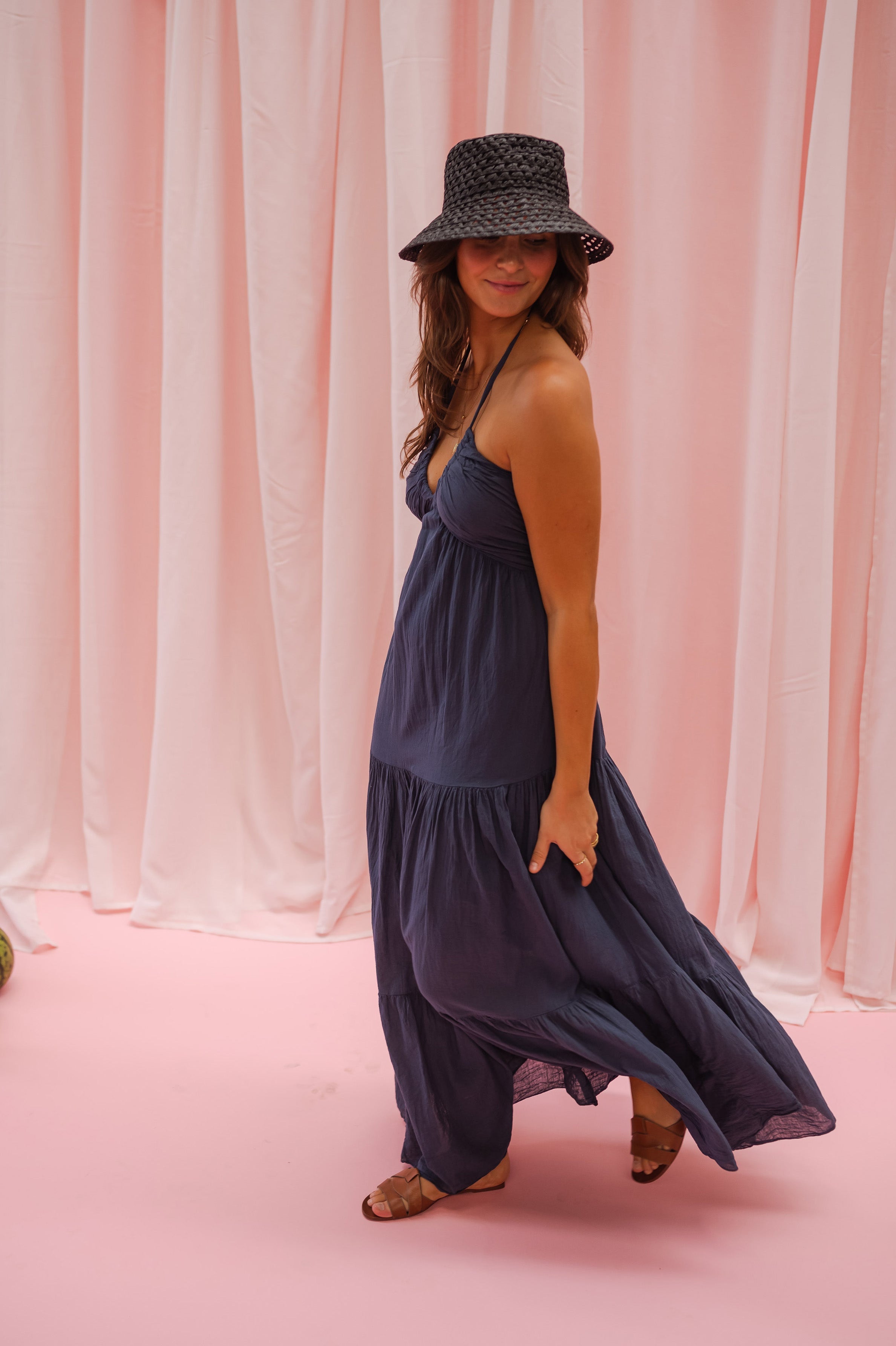 Robe Lally bleu nuit