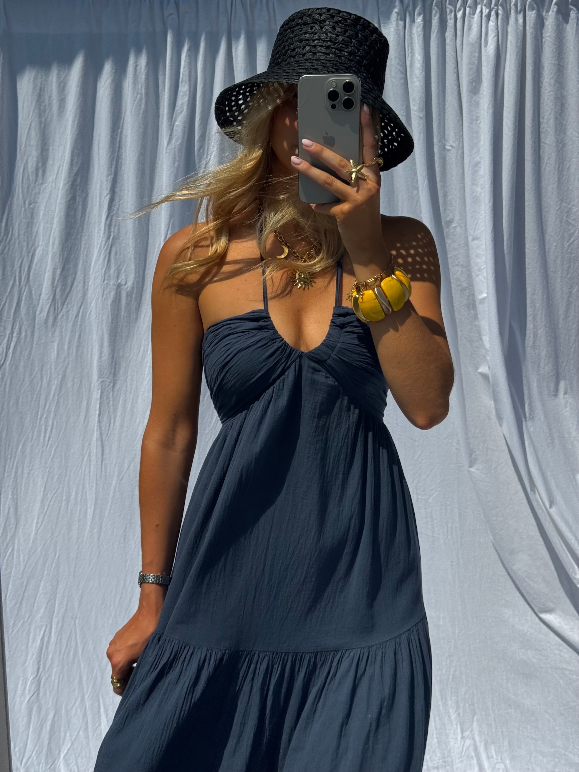 Robe Lally bleu nuit