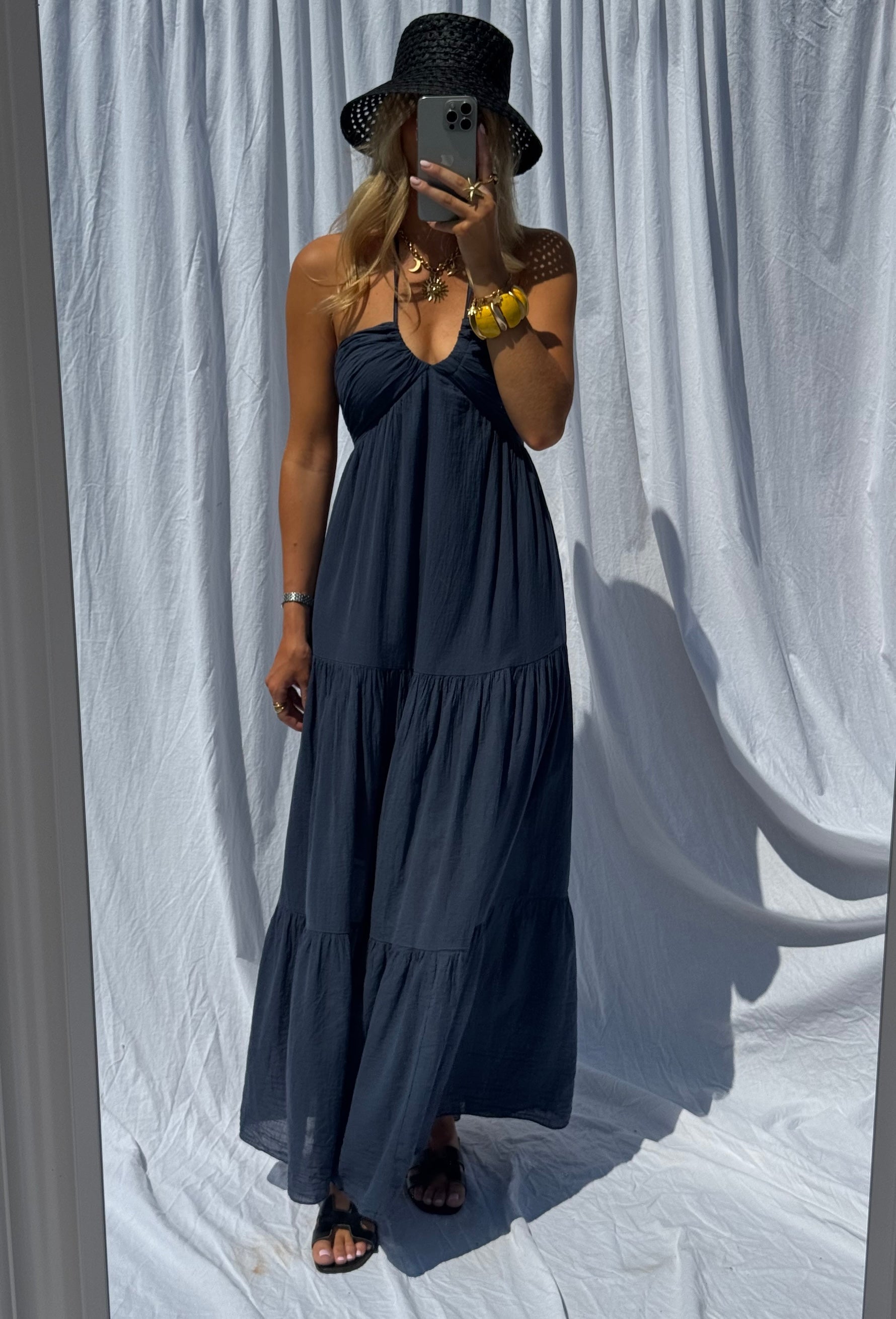 Robe Lally bleu nuit