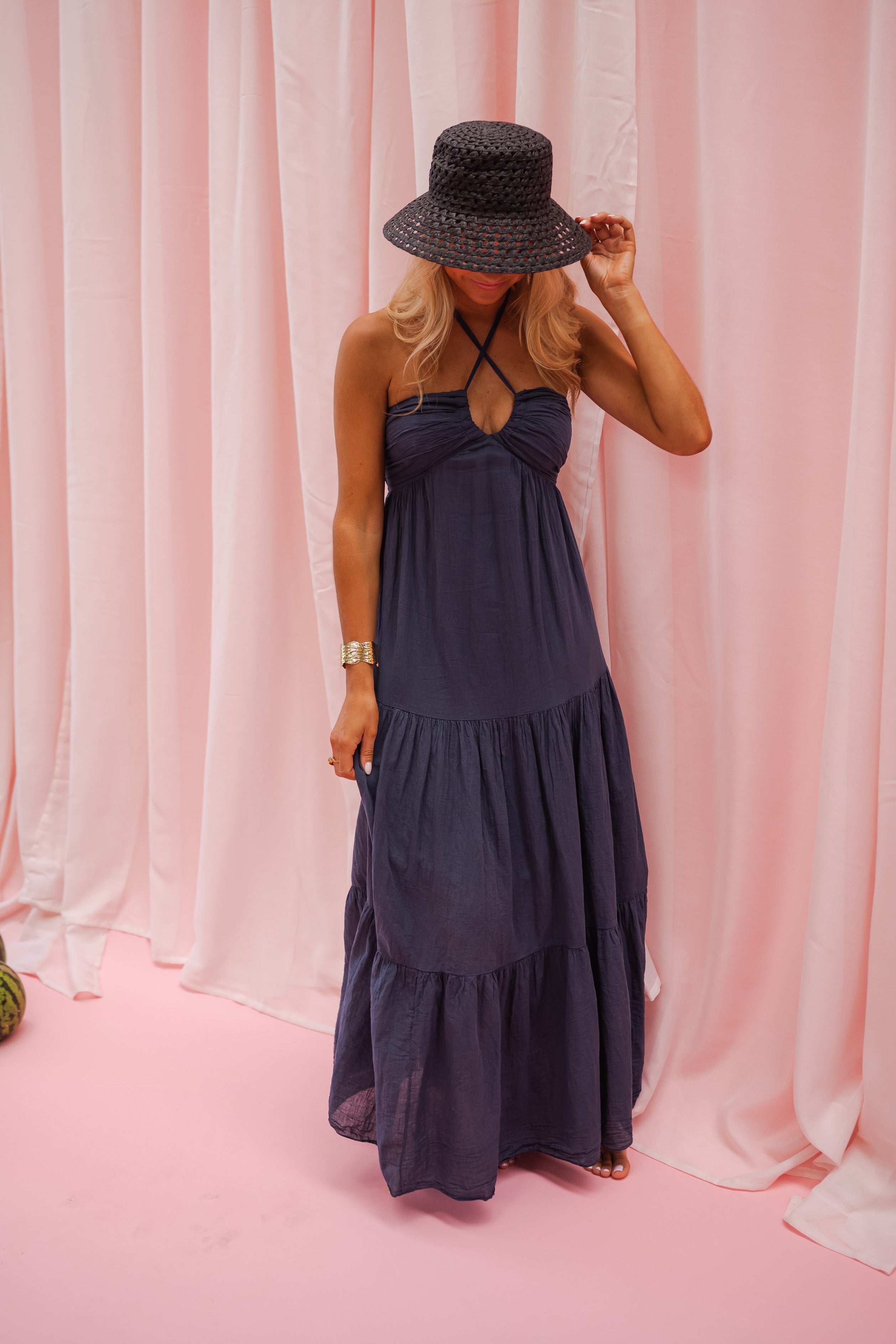 Robe Lally bleu nuit