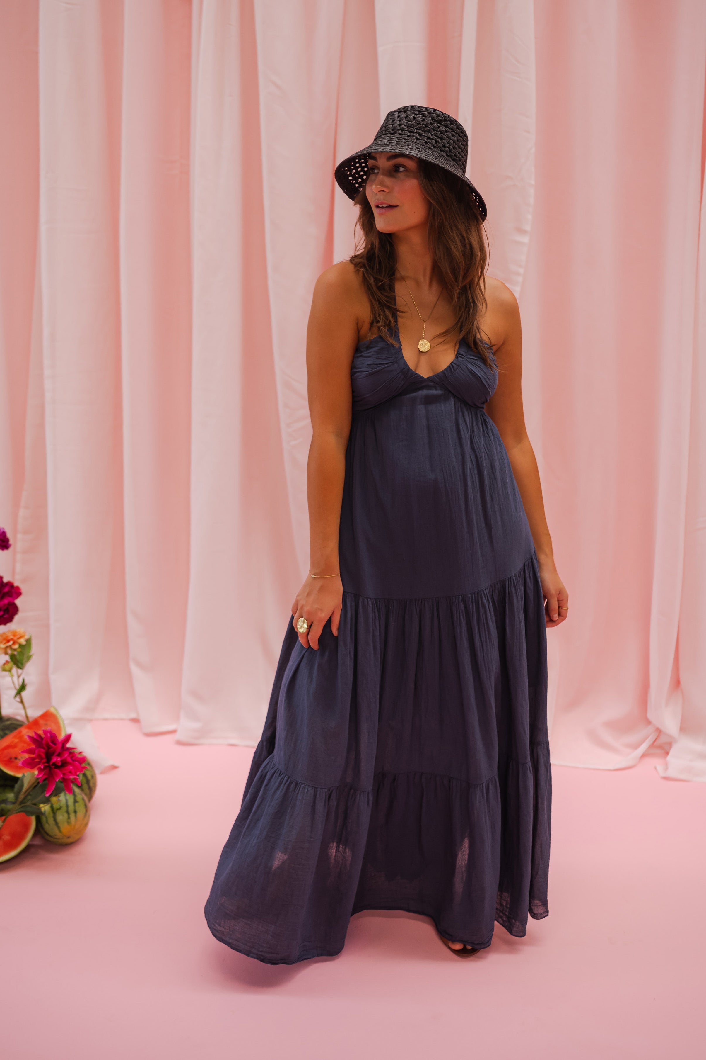 Robe Lally bleu nuit