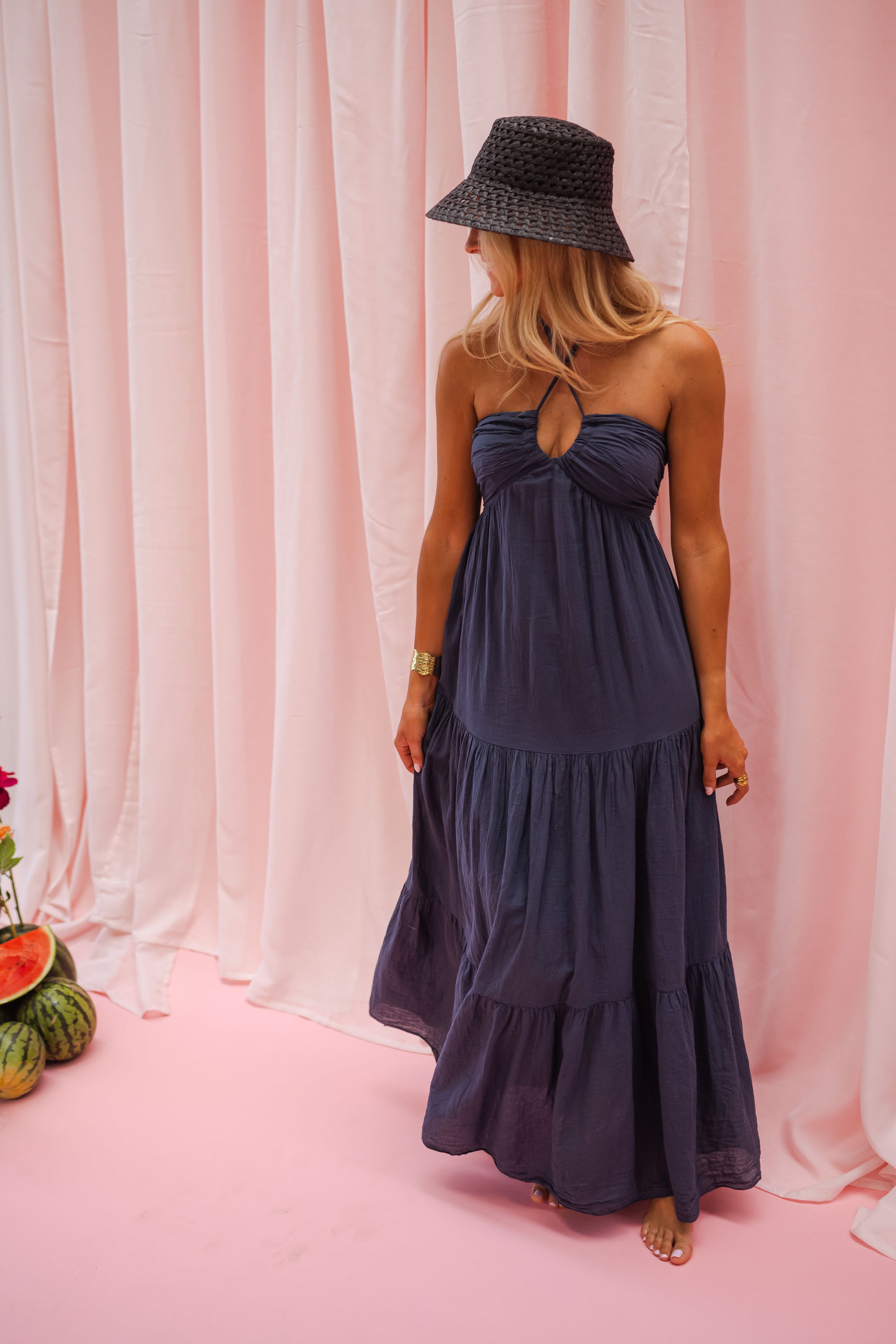 Robe Lally bleu nuit