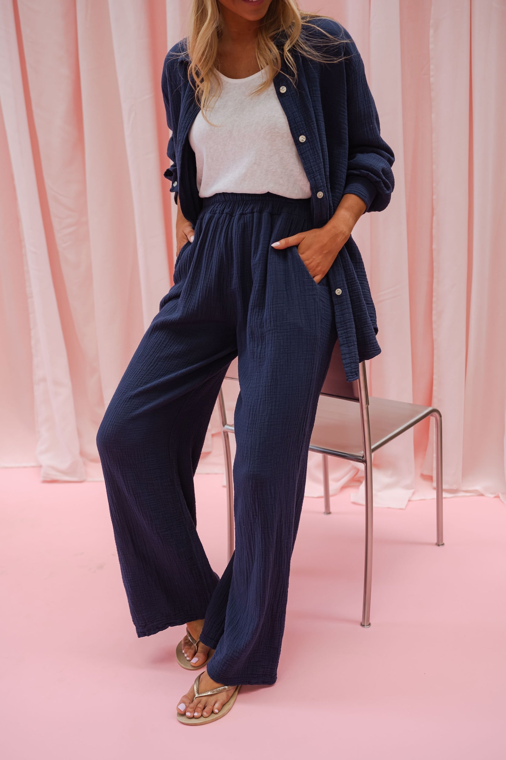 Pantalon Milly bleu nuit