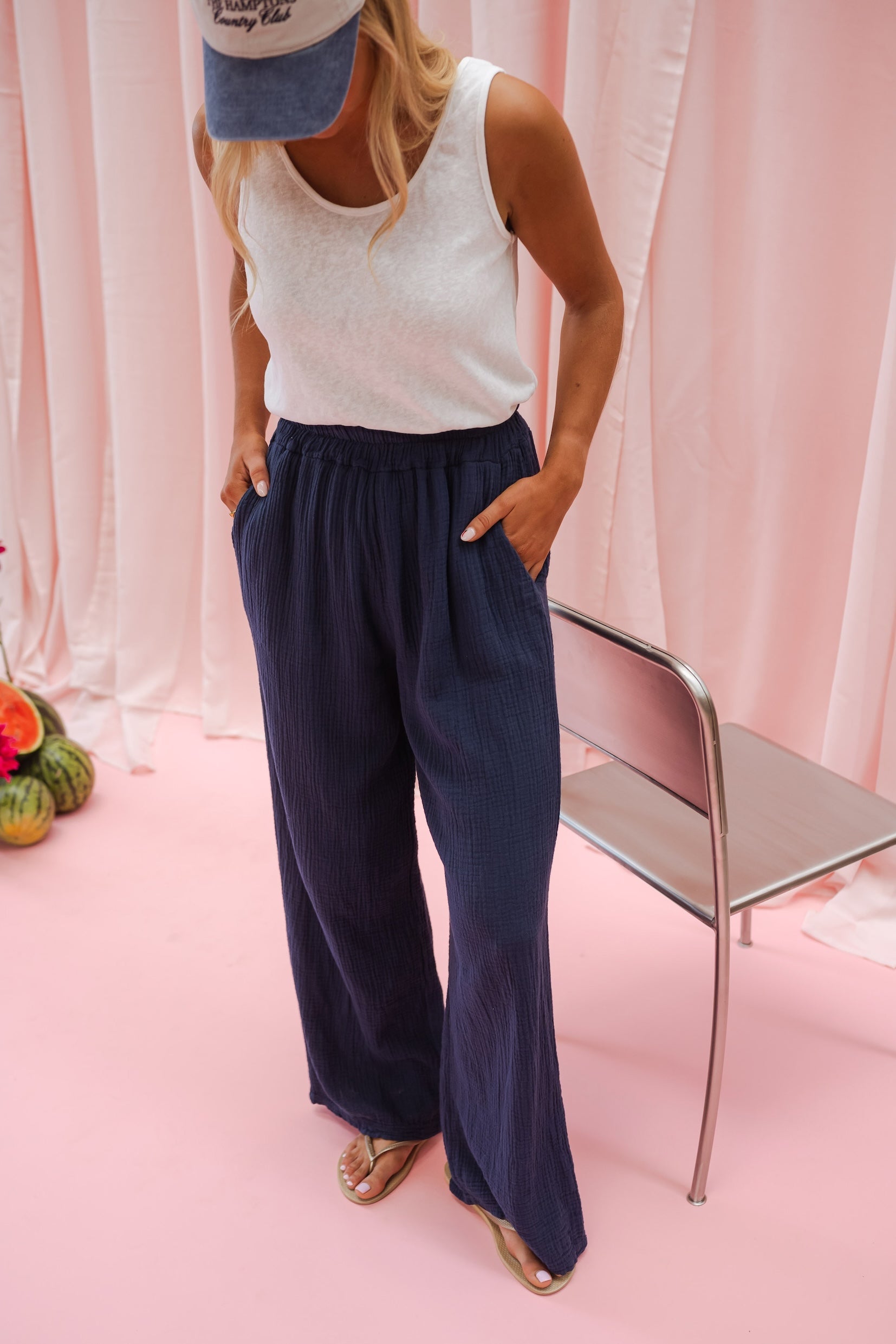 Pantalon Milly bleu nuit