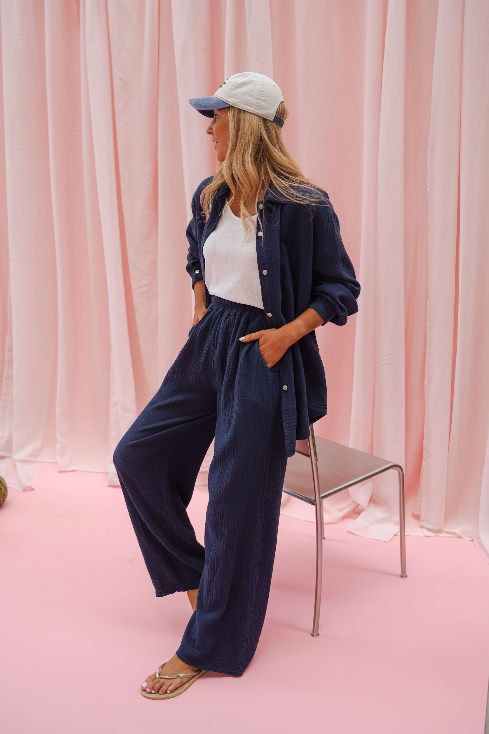 Pantalon Milly bleu nuit