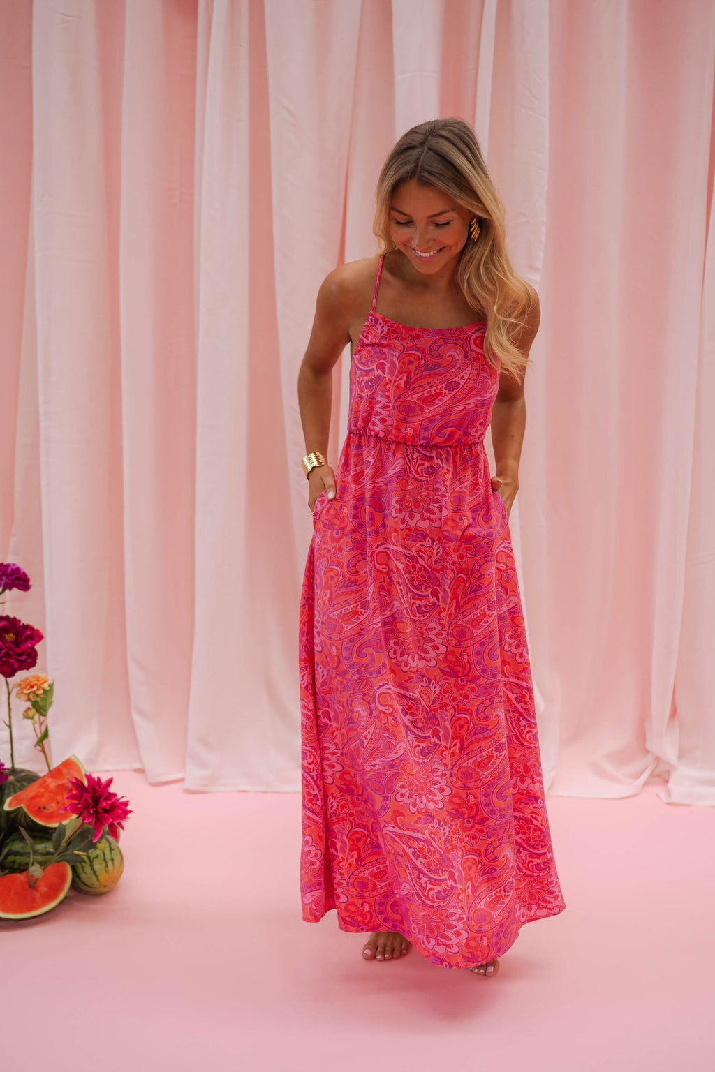 Robe Anya rouge et violette