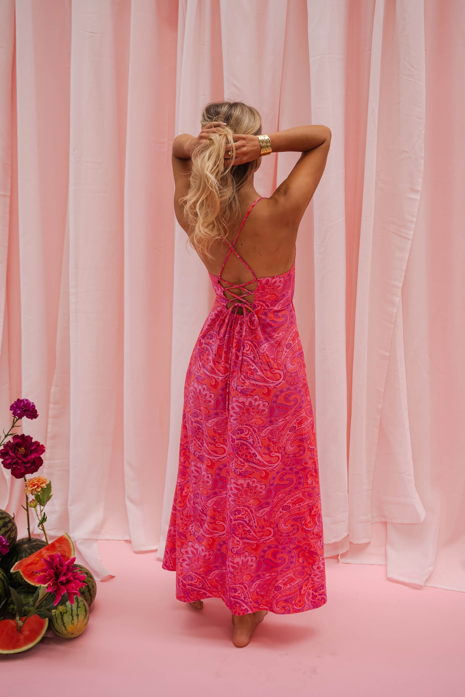 Robe Anya rouge et violette