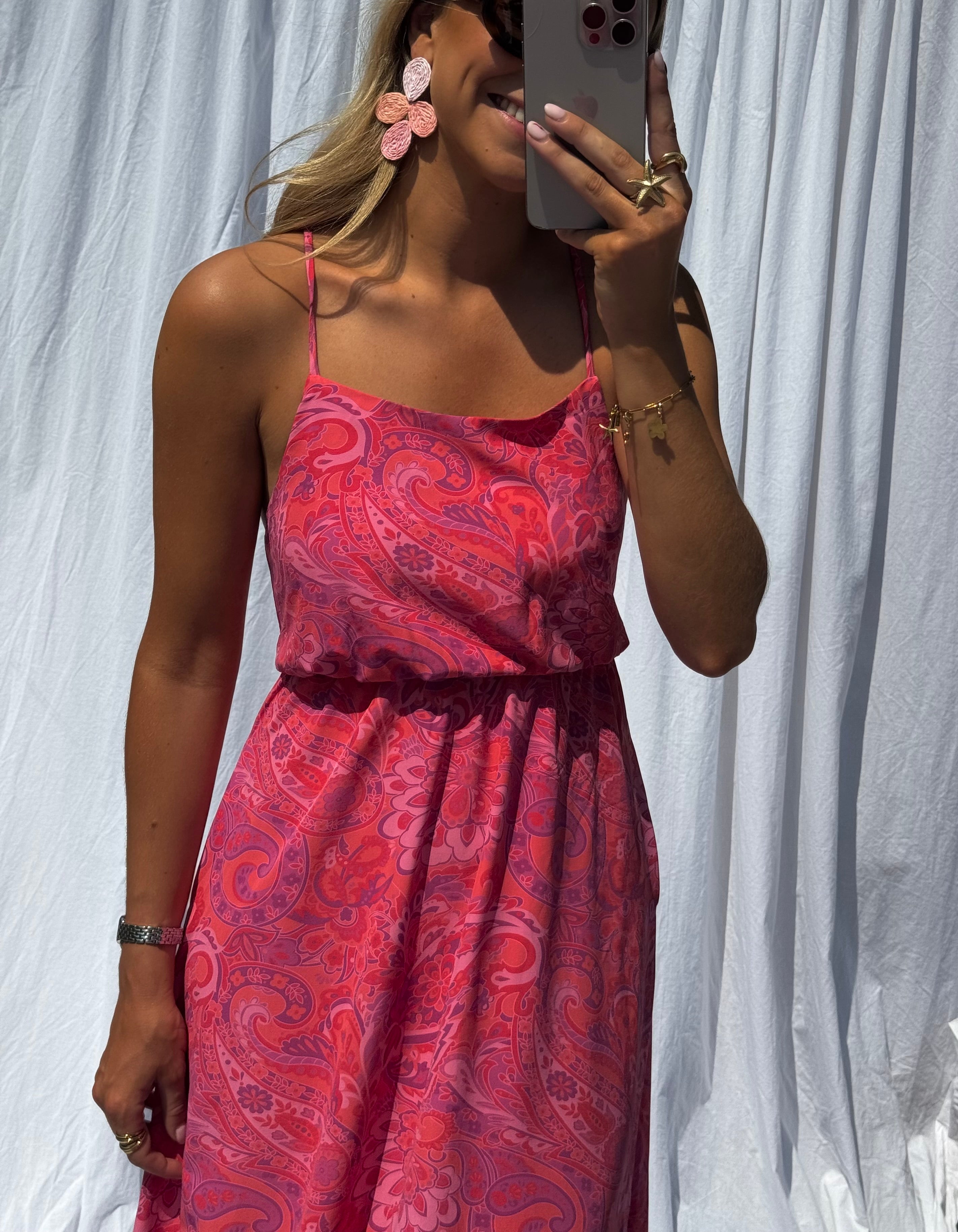 Robe Anya rouge et violette