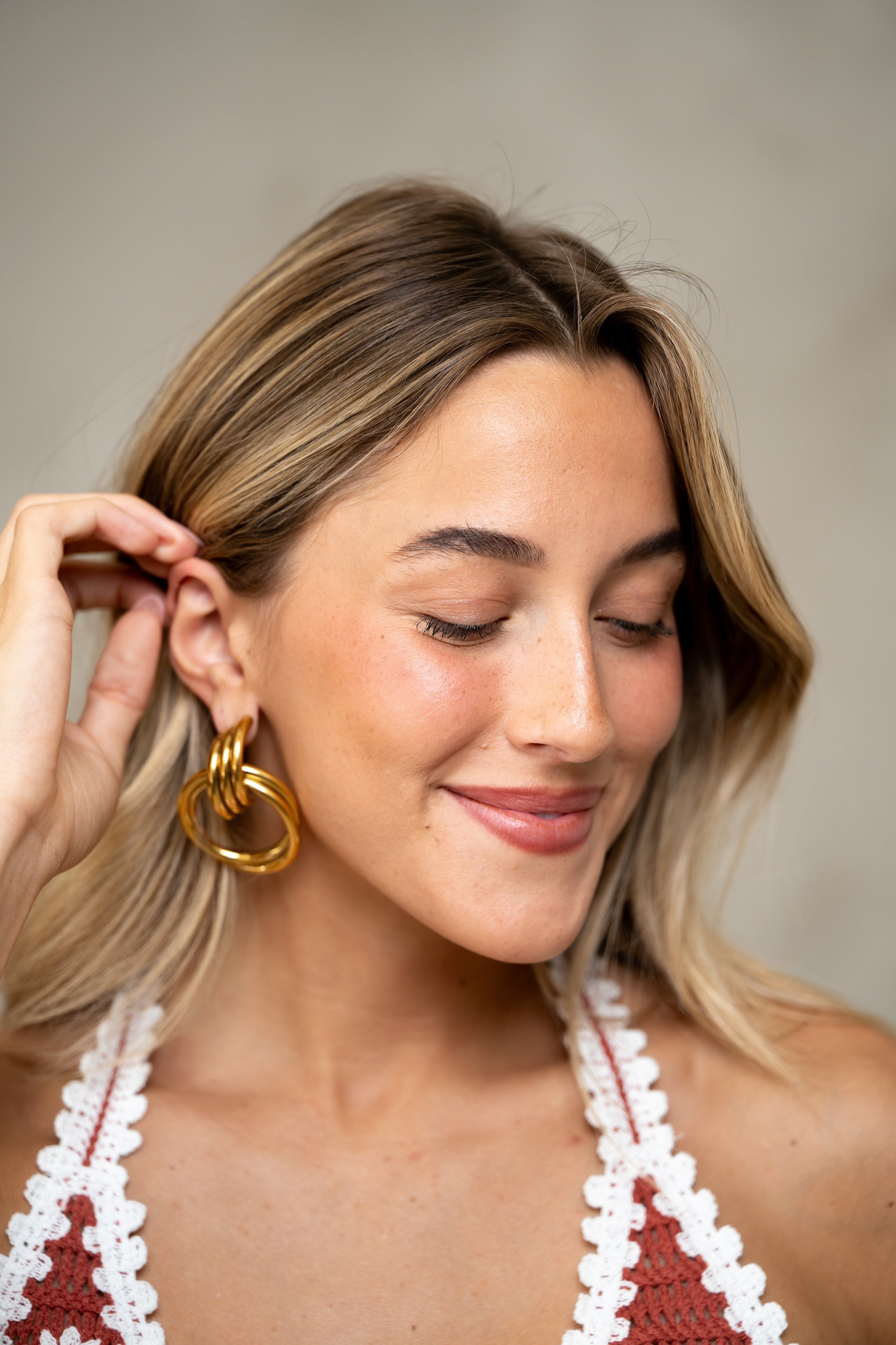 Boucles d'oreilles Mora dorées