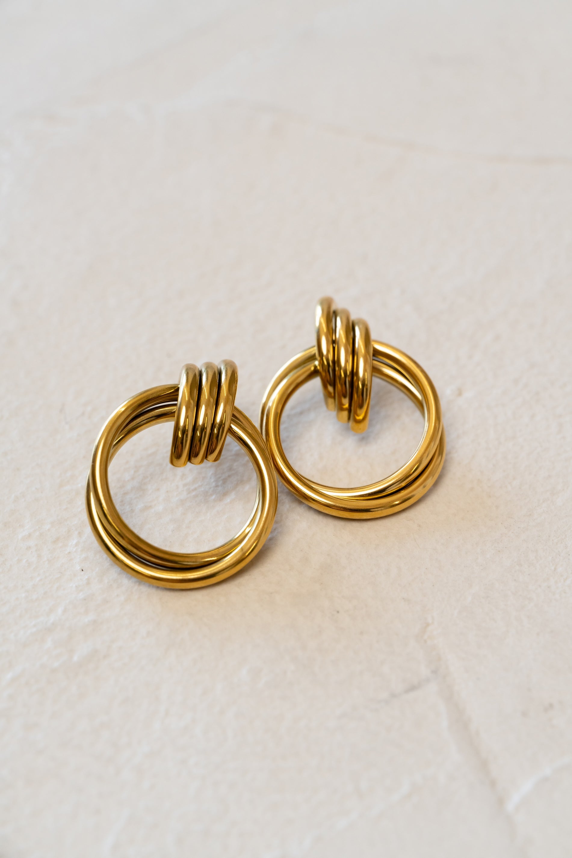 Boucles d'oreilles Mora dorées
