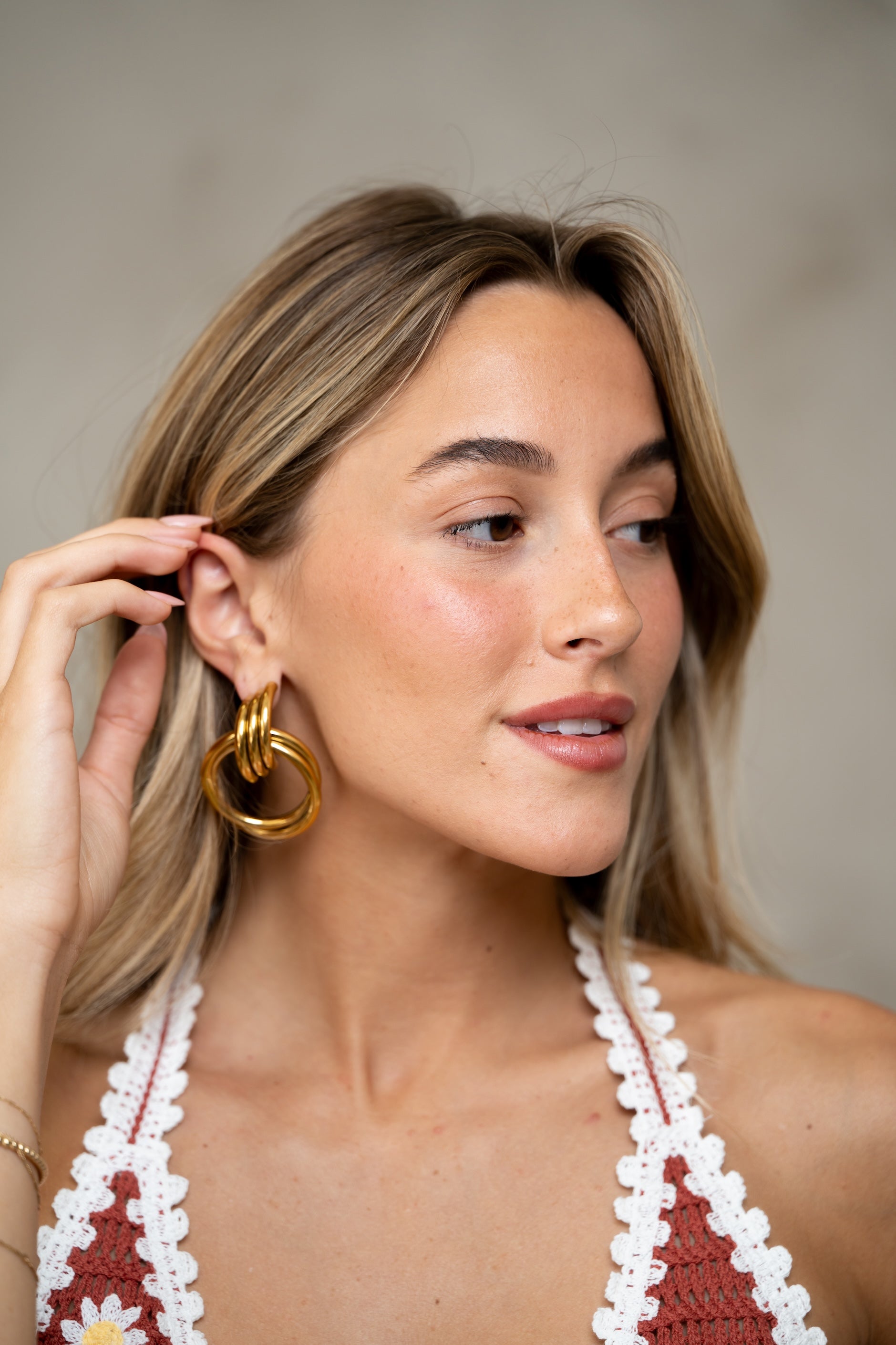 Boucles d'oreilles Mora dorées