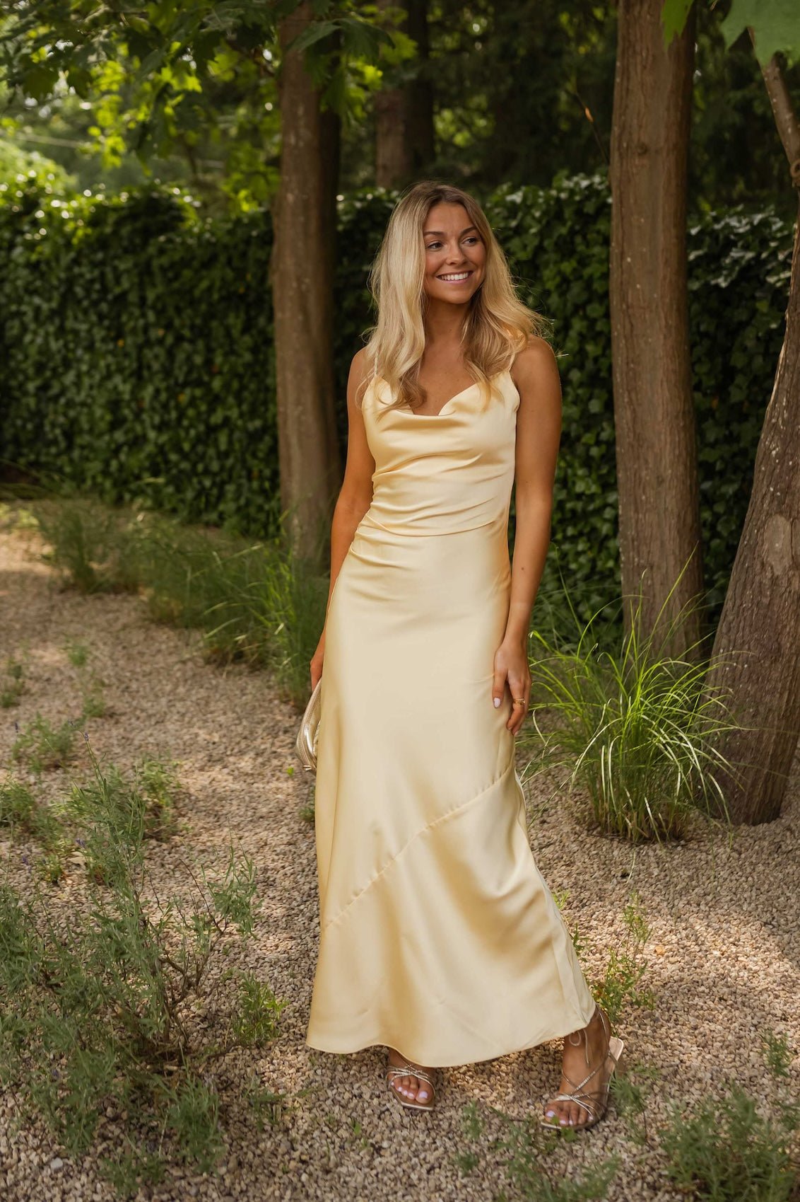 Robe Laura jaune pâle