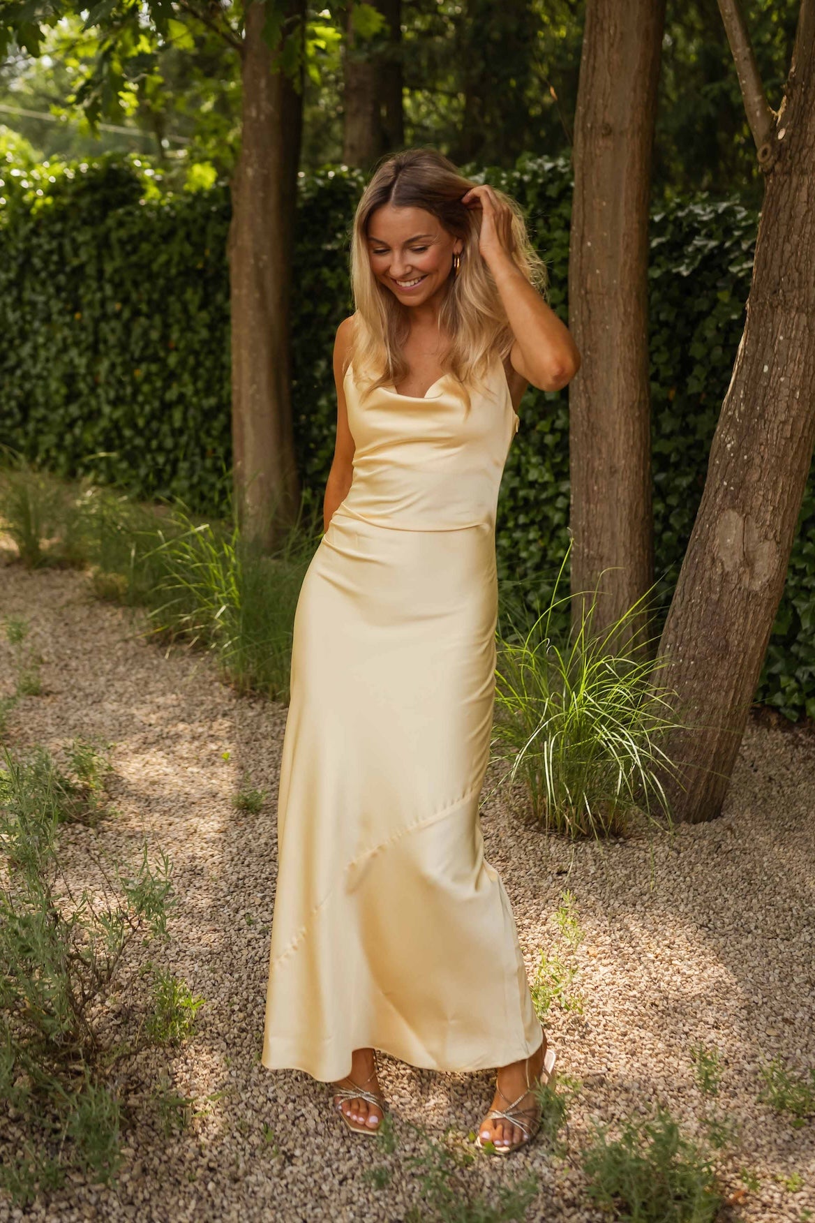 Robe Laura jaune pâle