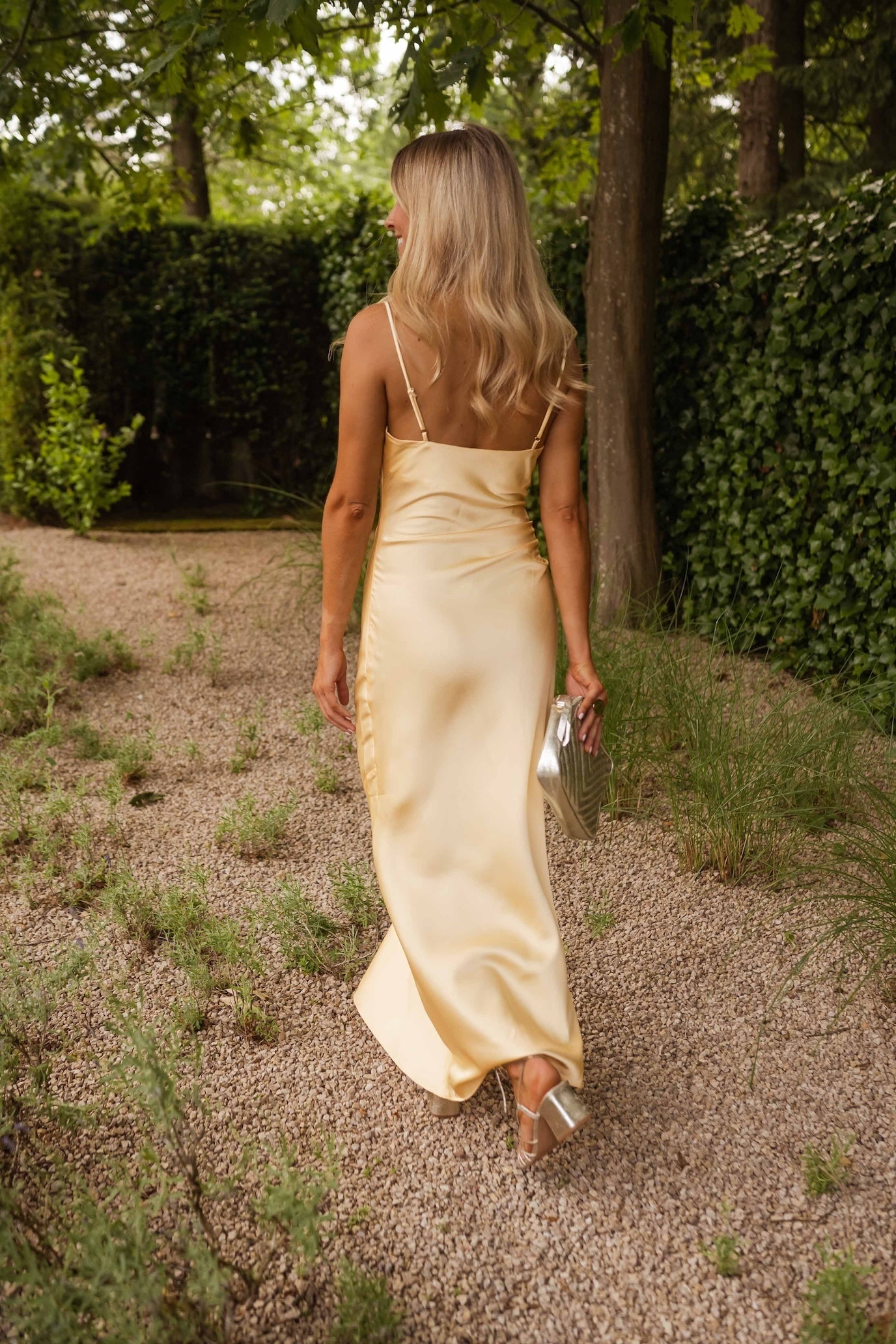 Robe Laura jaune pâle