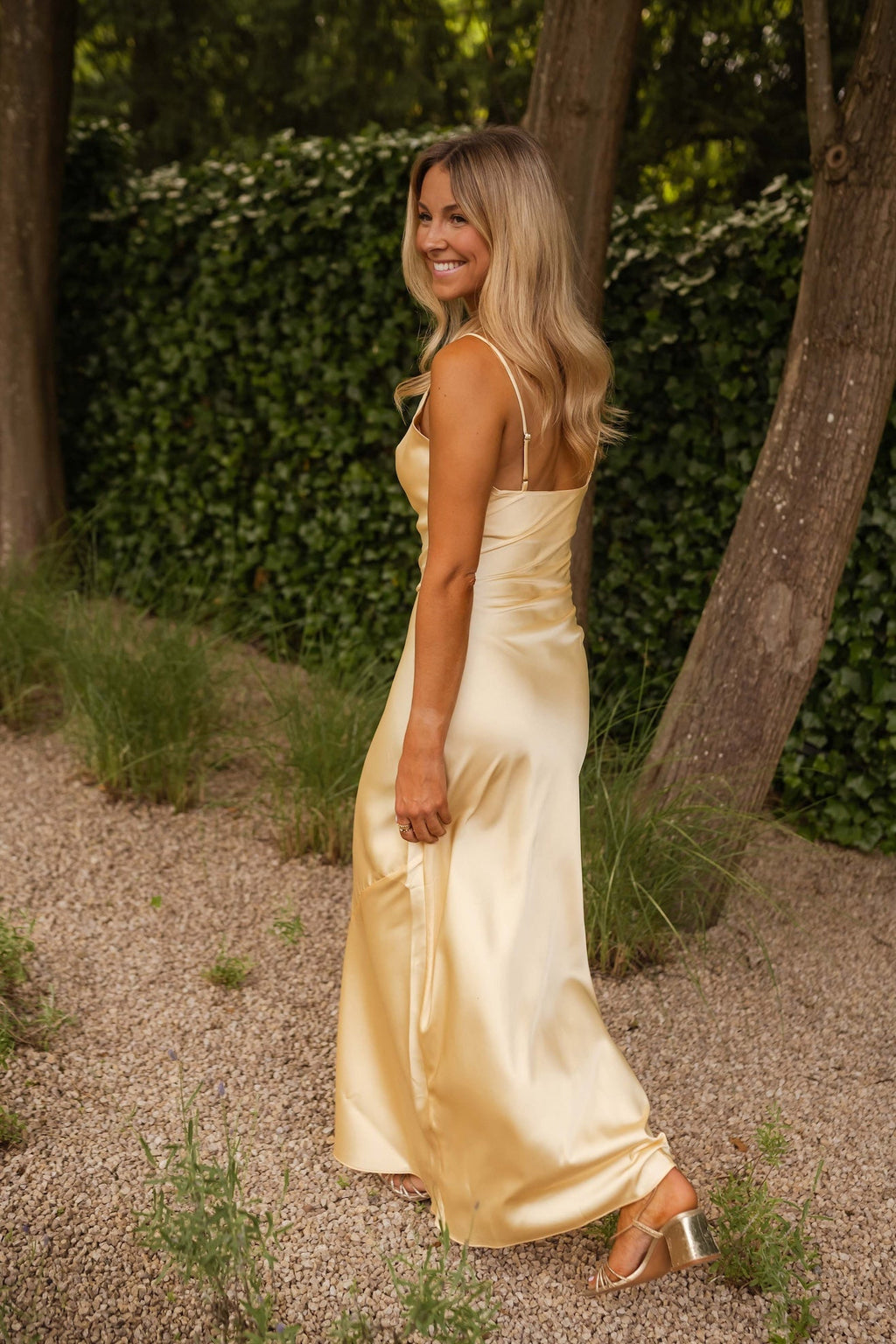 Robe Laura jaune pâle