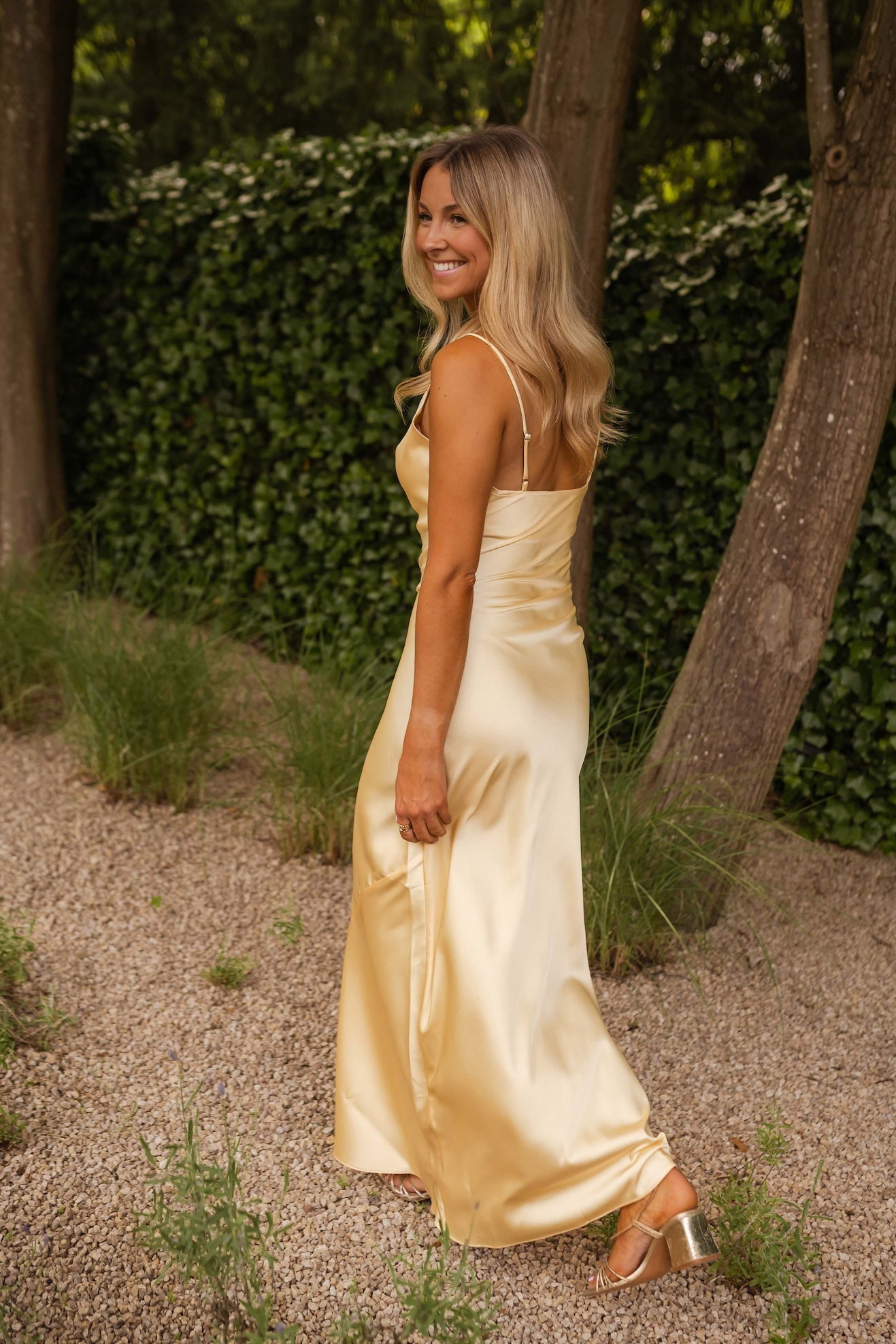 Robe Laura jaune pâle