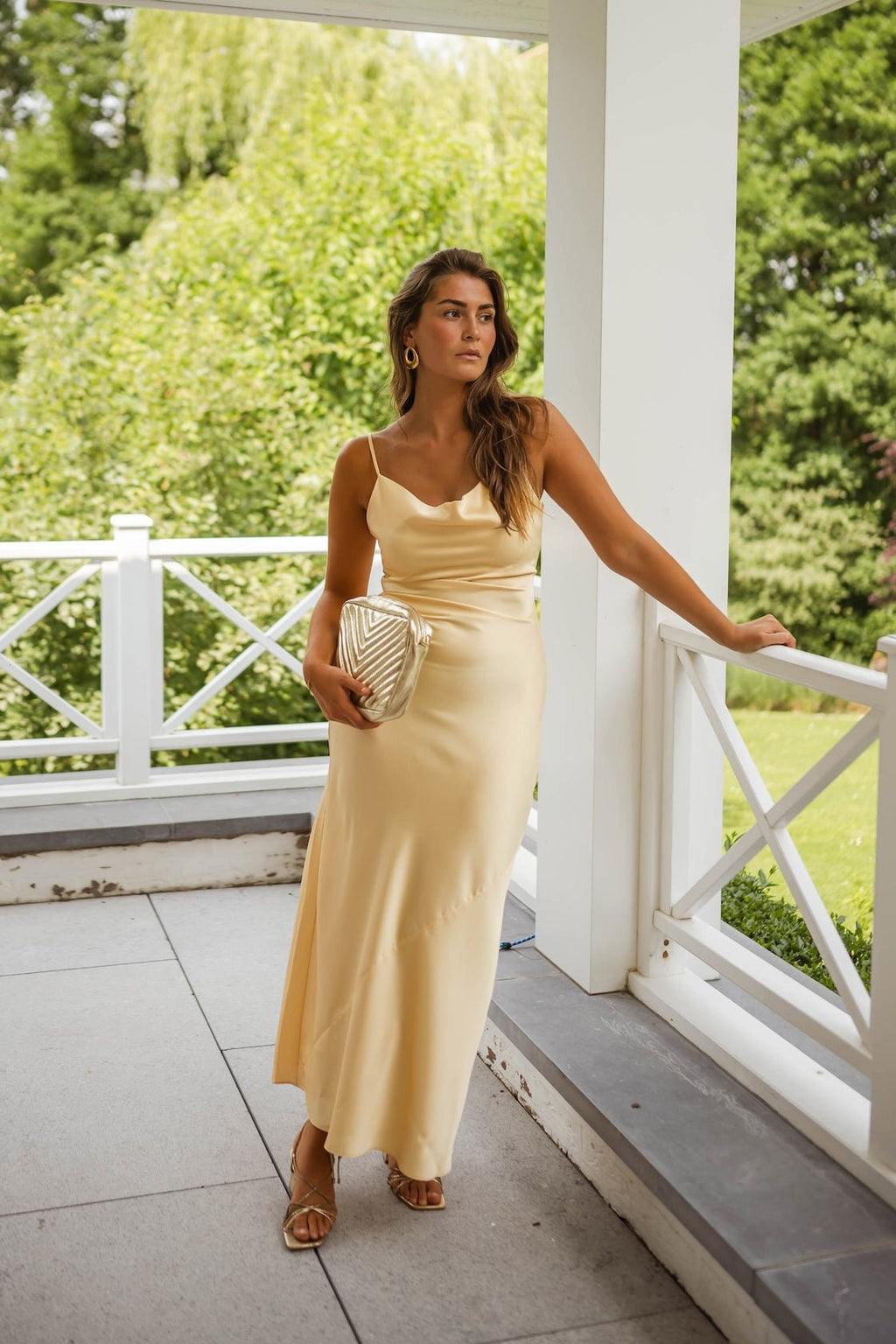 Robe Laura jaune pâle